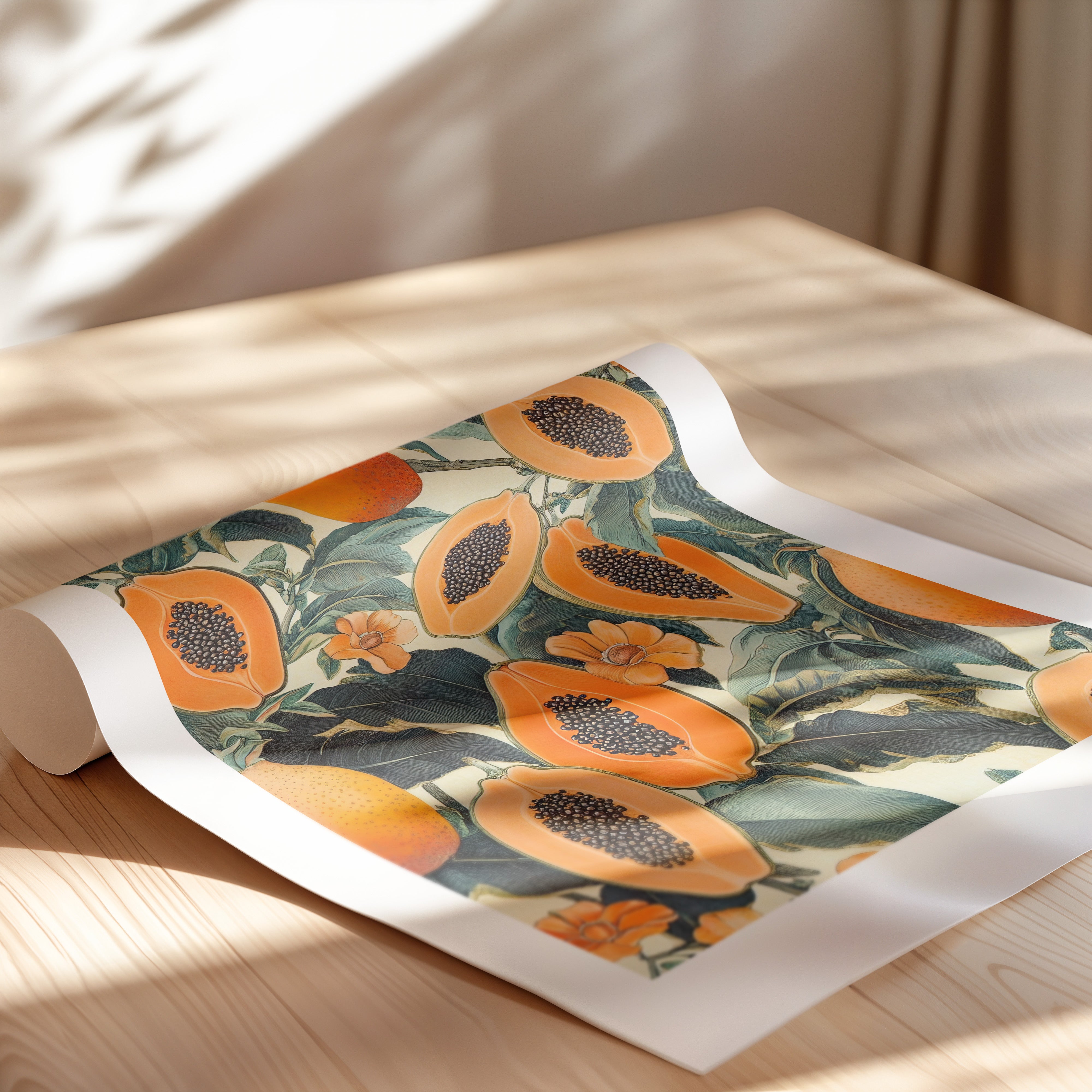 A pattern of Papayas