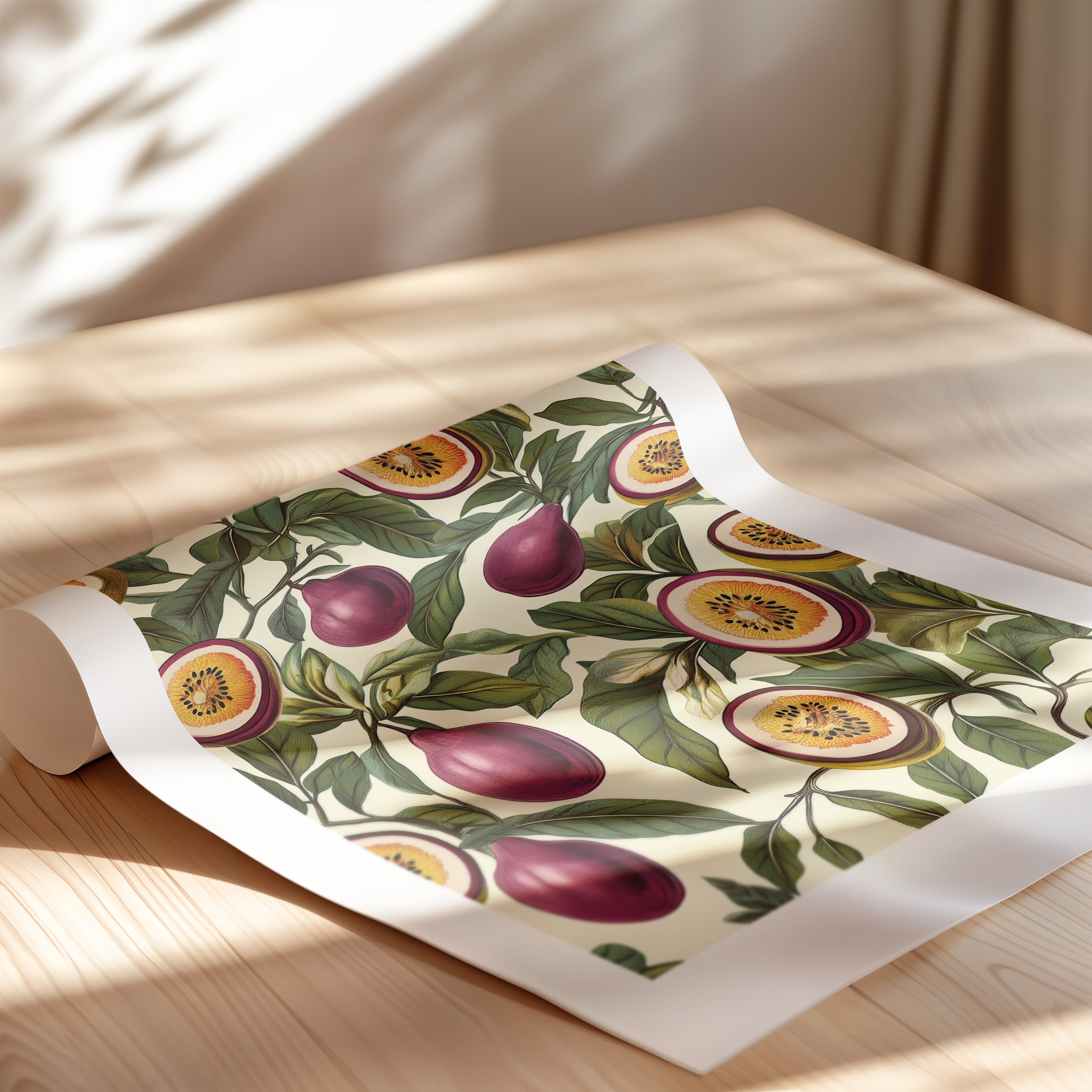 A pattern of Passionfruits