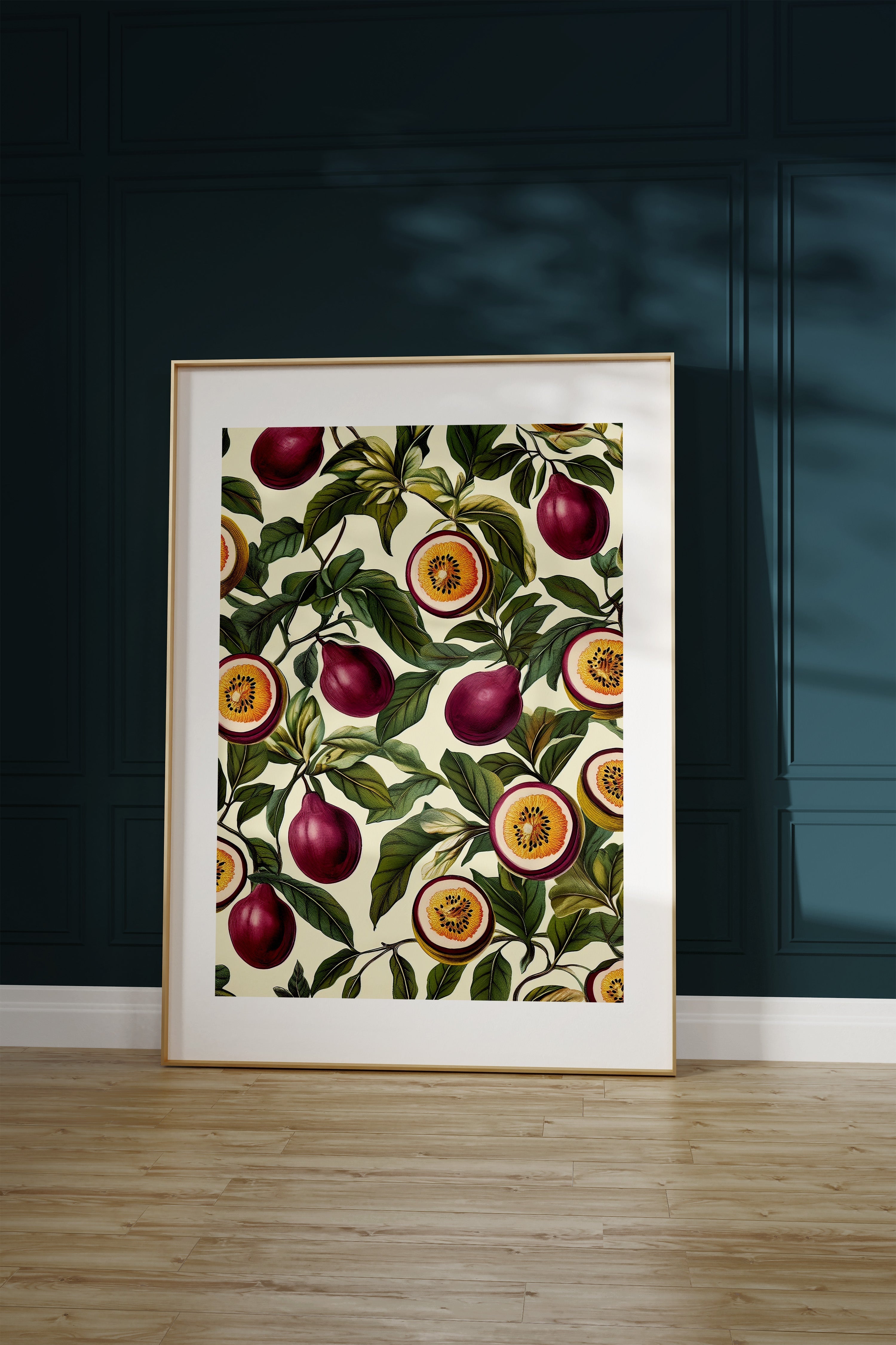 A pattern of Passionfruits