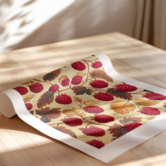 A pattern of Rasberries