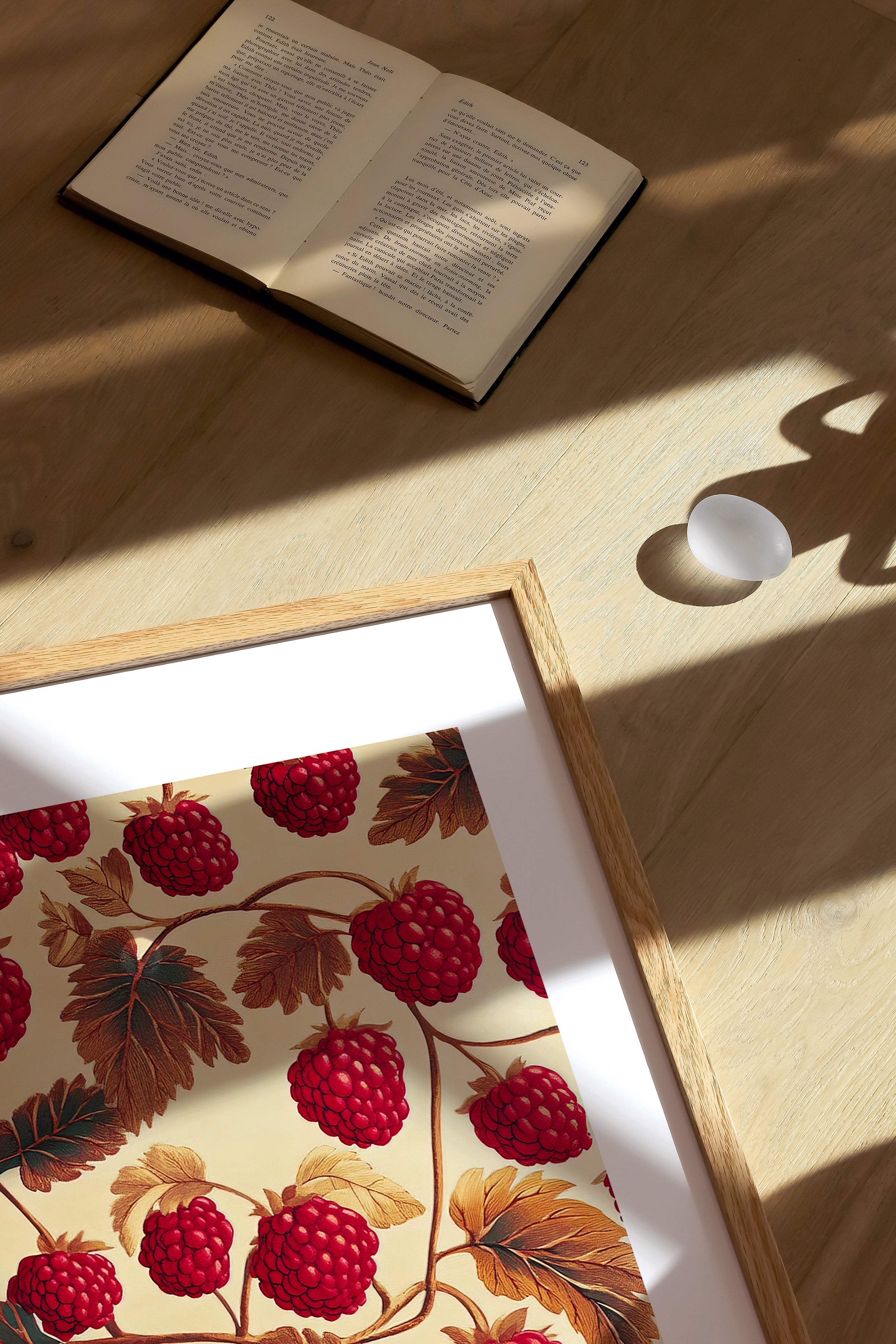 A pattern of Rasberries