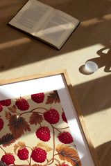 A pattern of Rasberries