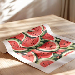 A pattern of Watermelon pieces