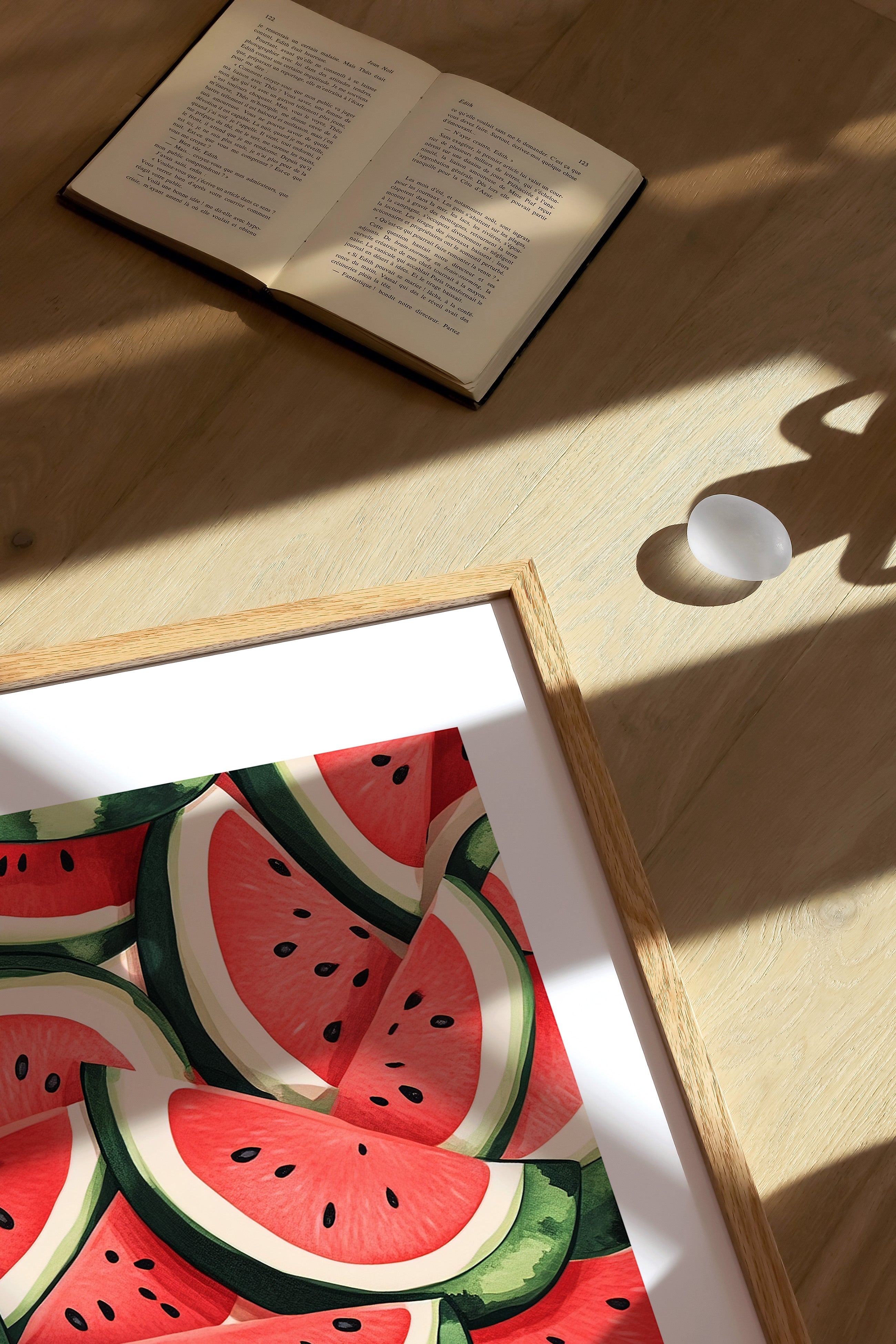 A pattern of Watermelon pieces