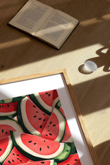 A pattern of Watermelon pieces