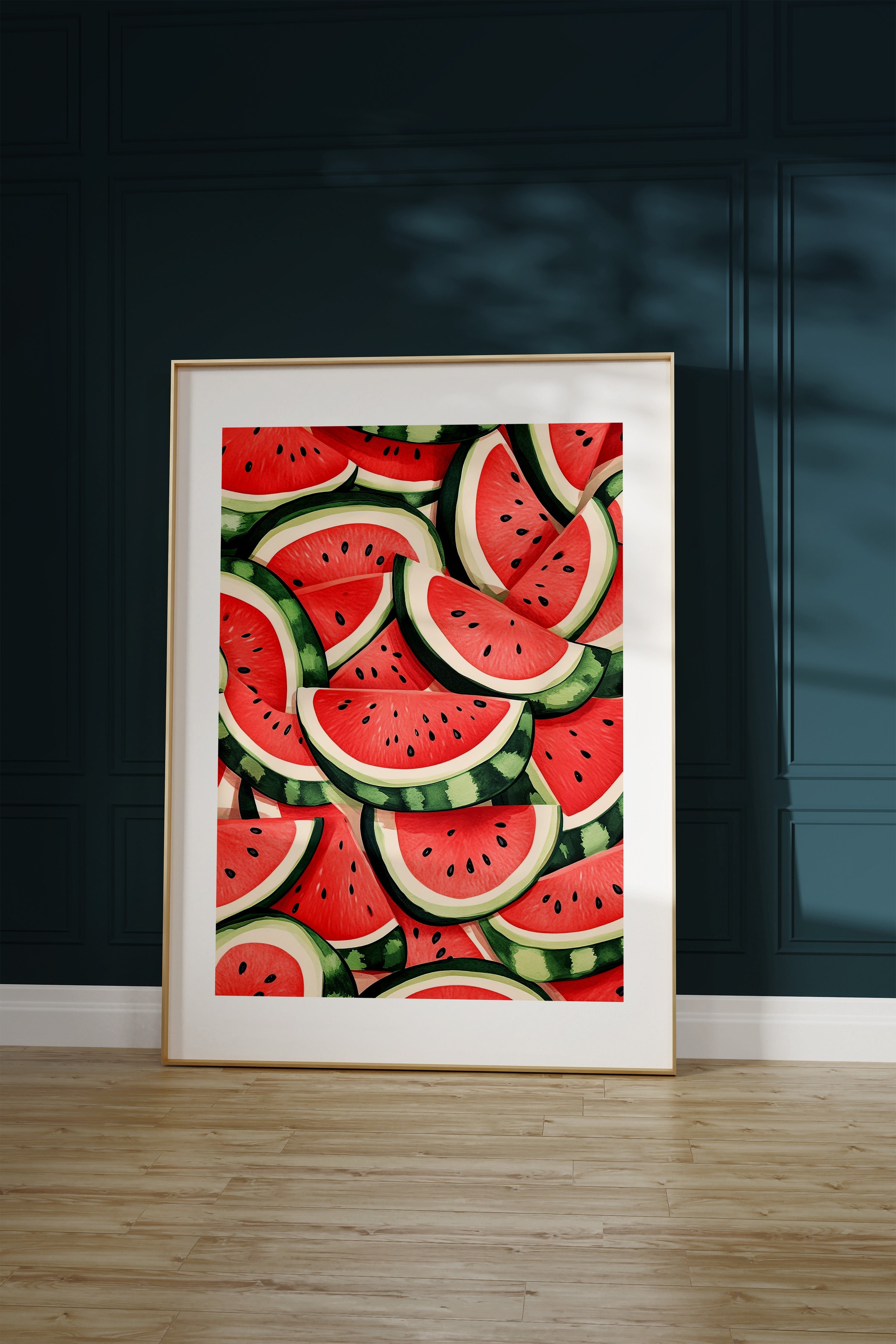 A pattern of Watermelon pieces