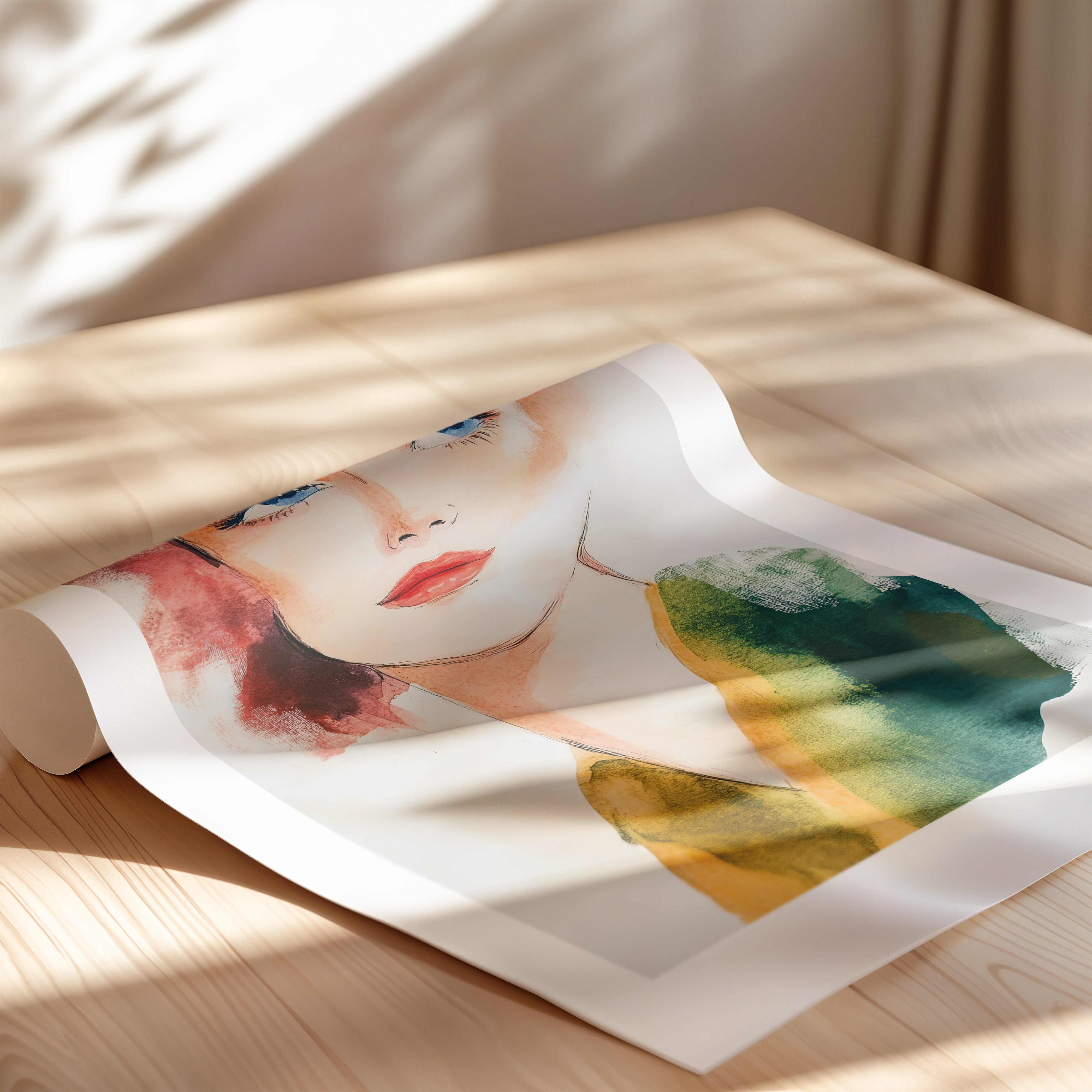 A woman in aquarell 5