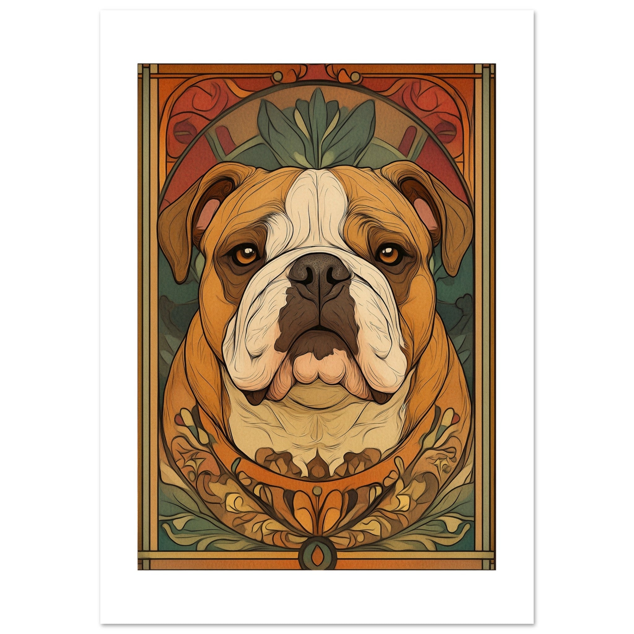 Bulldog Poster / Bulldog Art Work / Bulldog Print