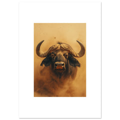 Buffalo portrait in a sandstorm 6