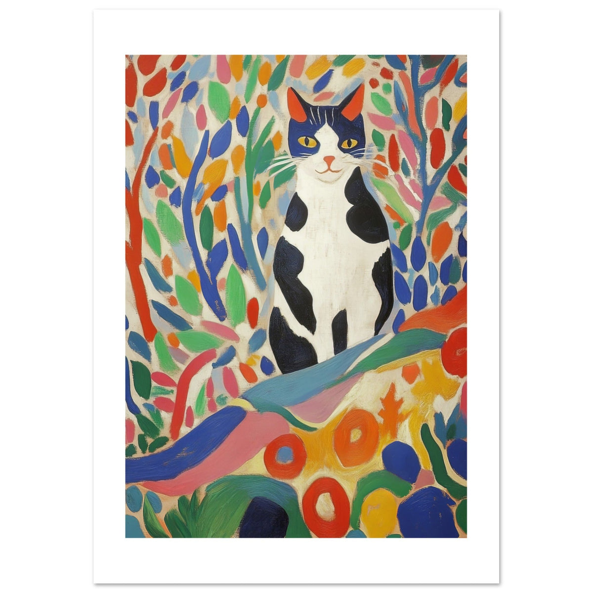 American Curl Cat Inspired by Matisse 2
