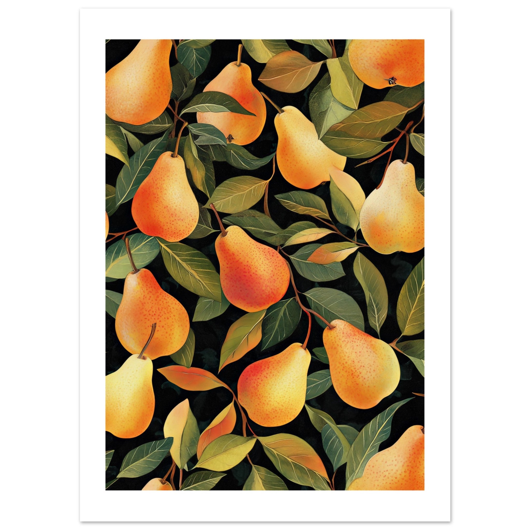 A pattern of pears