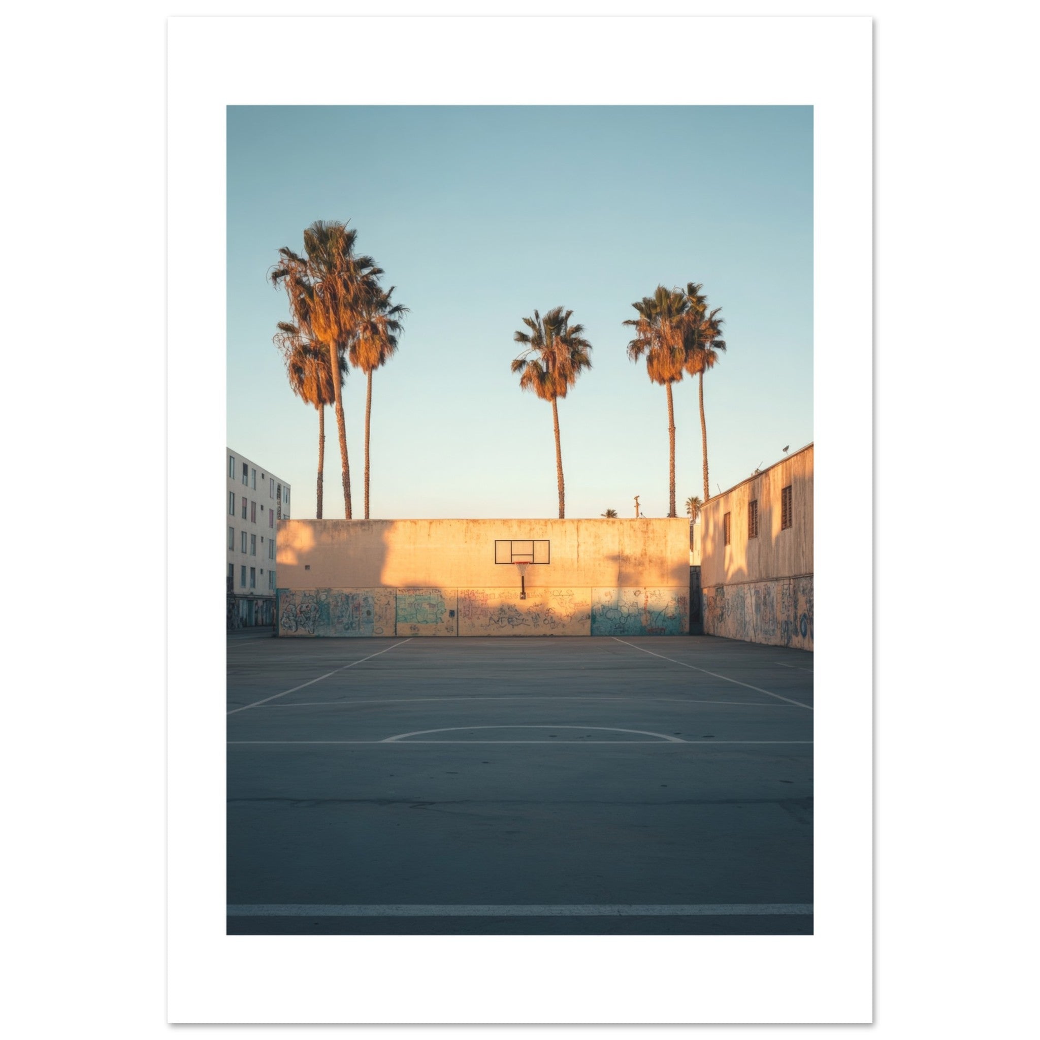 Basketball Court in Venice Beach California