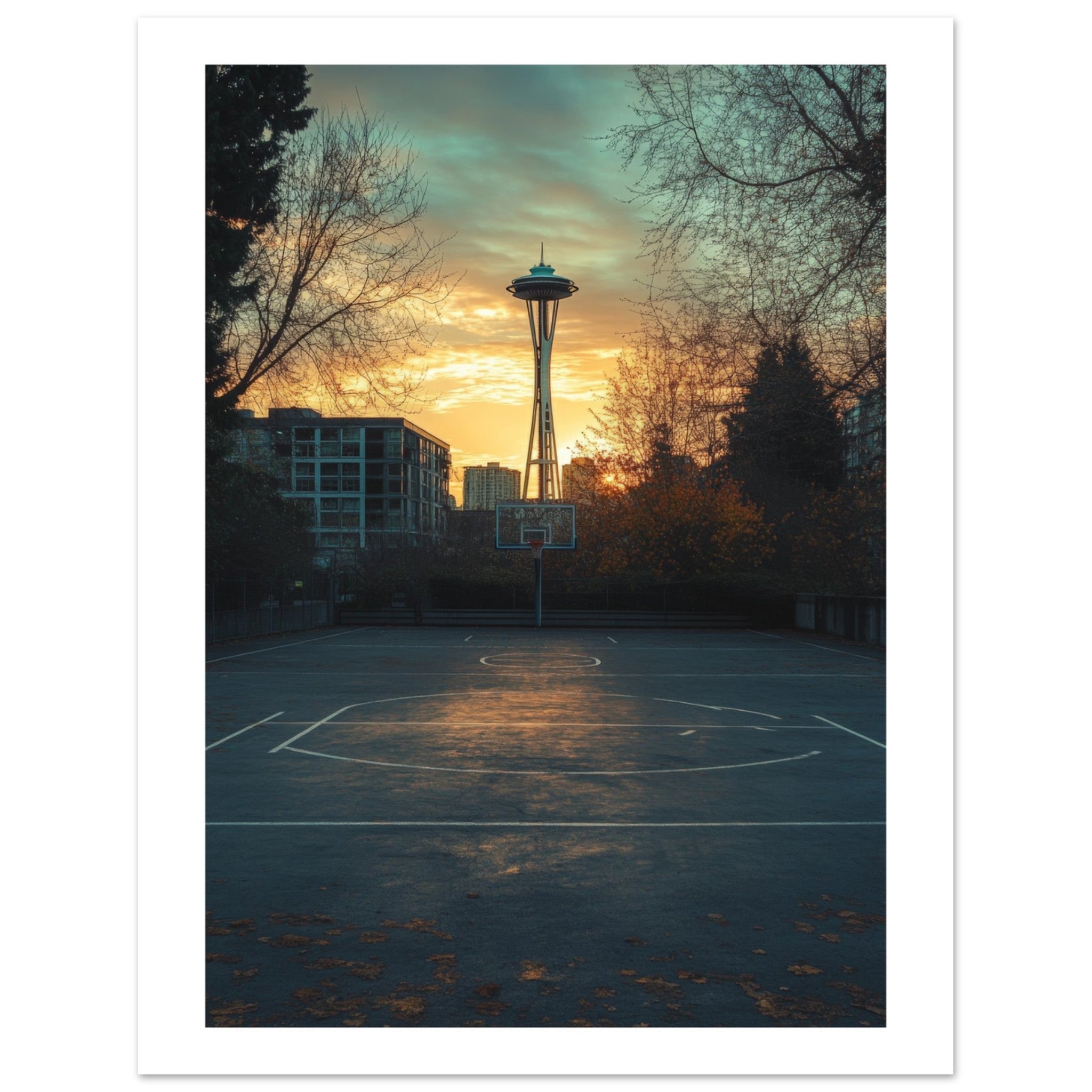 Basketball Court in Seattle Washington 1