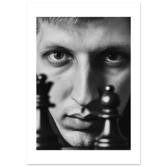 Bobby Fischer Poster Art Print // Wall-Art Of Famous Bobby Fischer