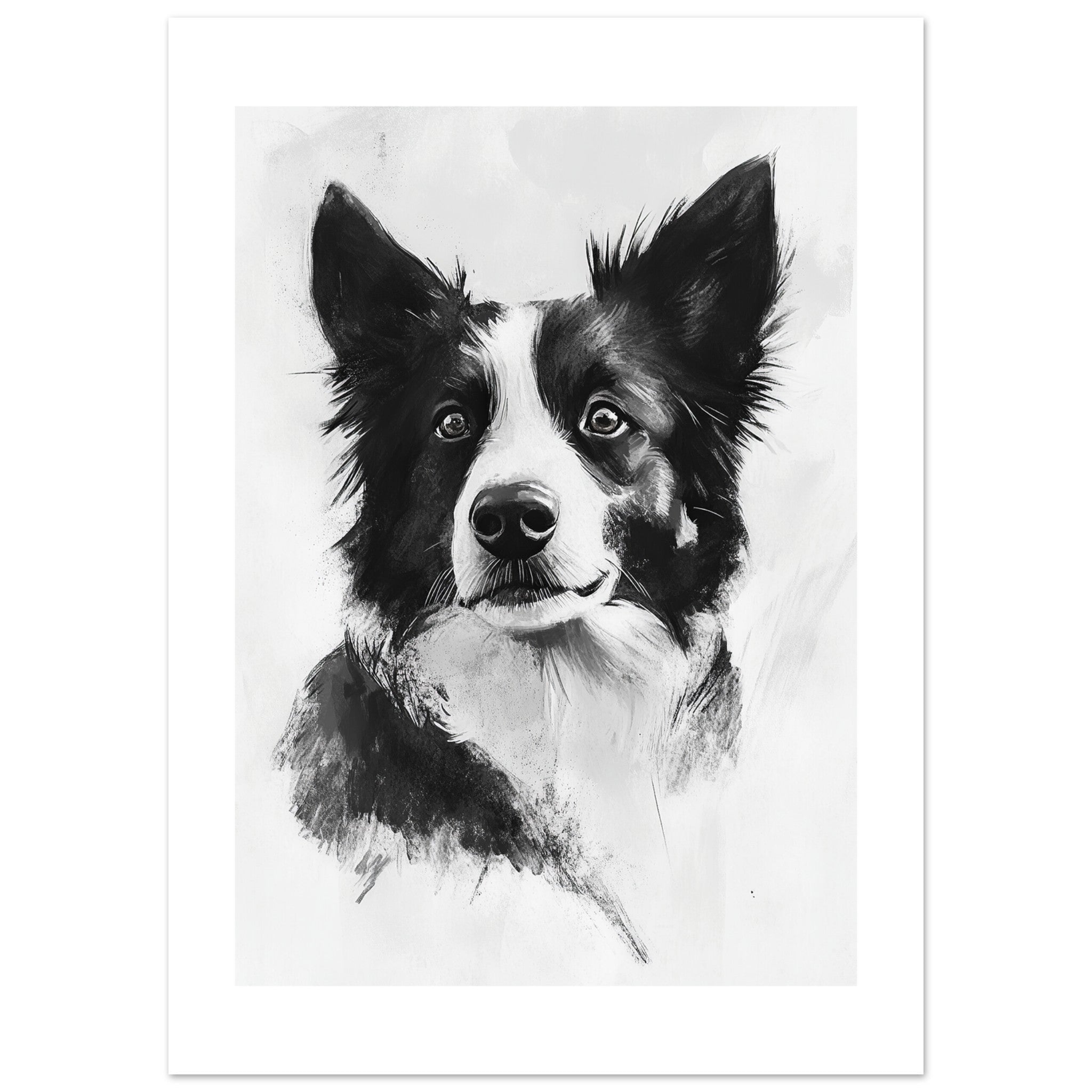 Border Collie Poster / Border Collie Art Work / Border Collie Print