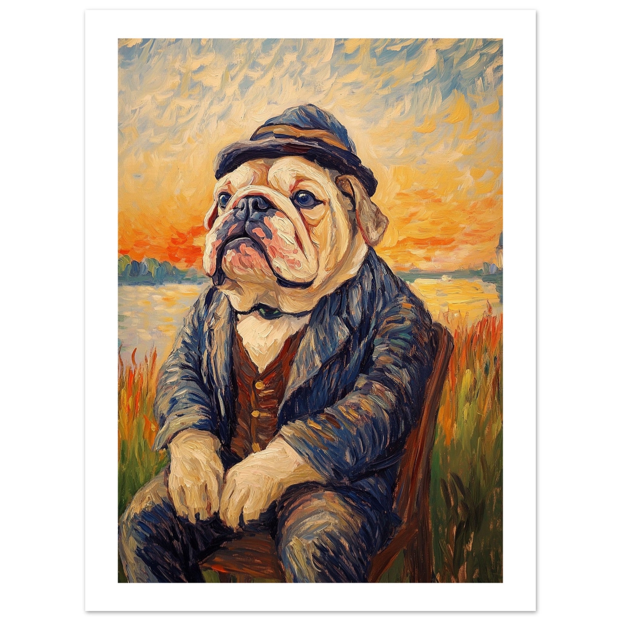 Bulldog Poster / Bulldog Art Work / Bulldog Print