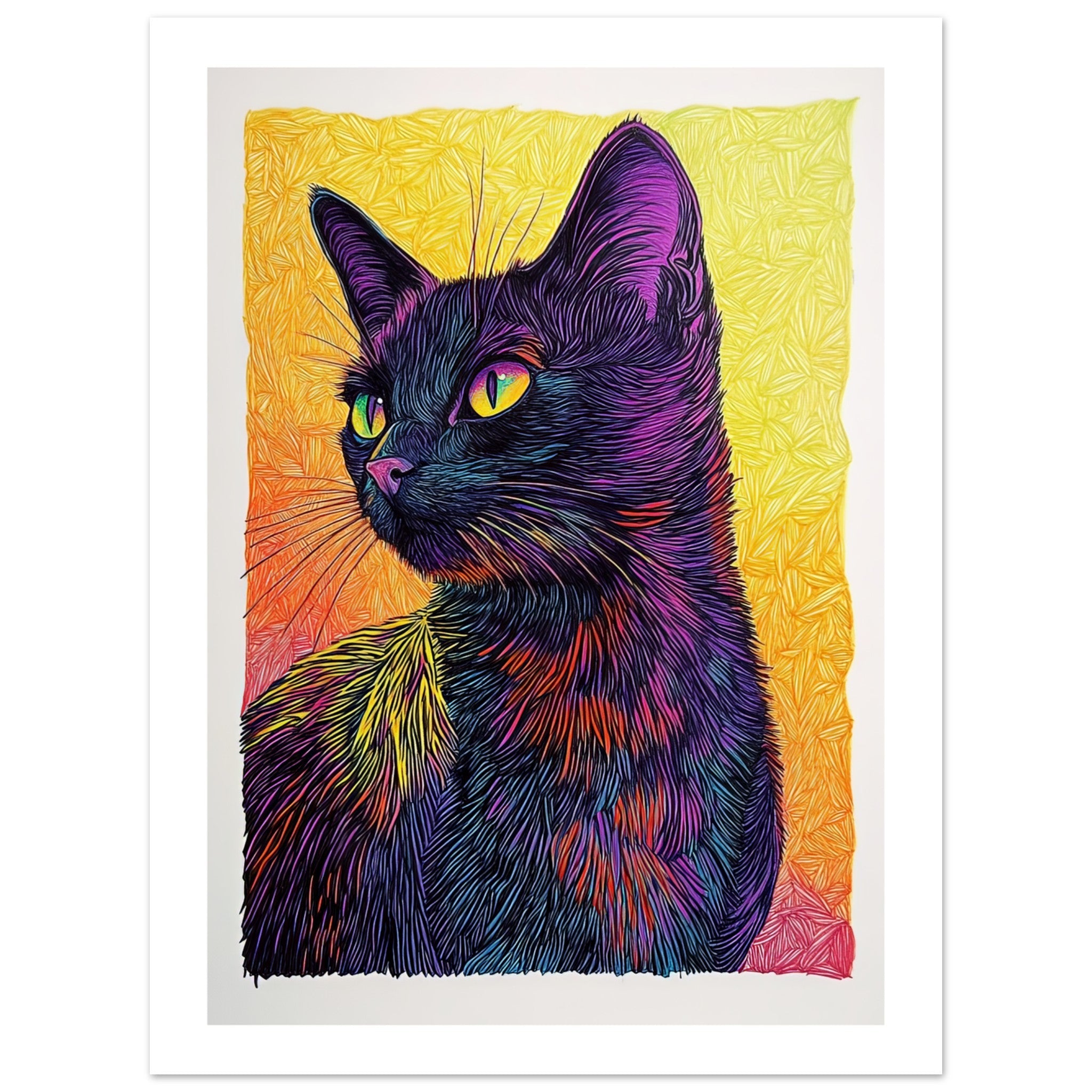 Bombay Cat Painted With Tone Pen 6