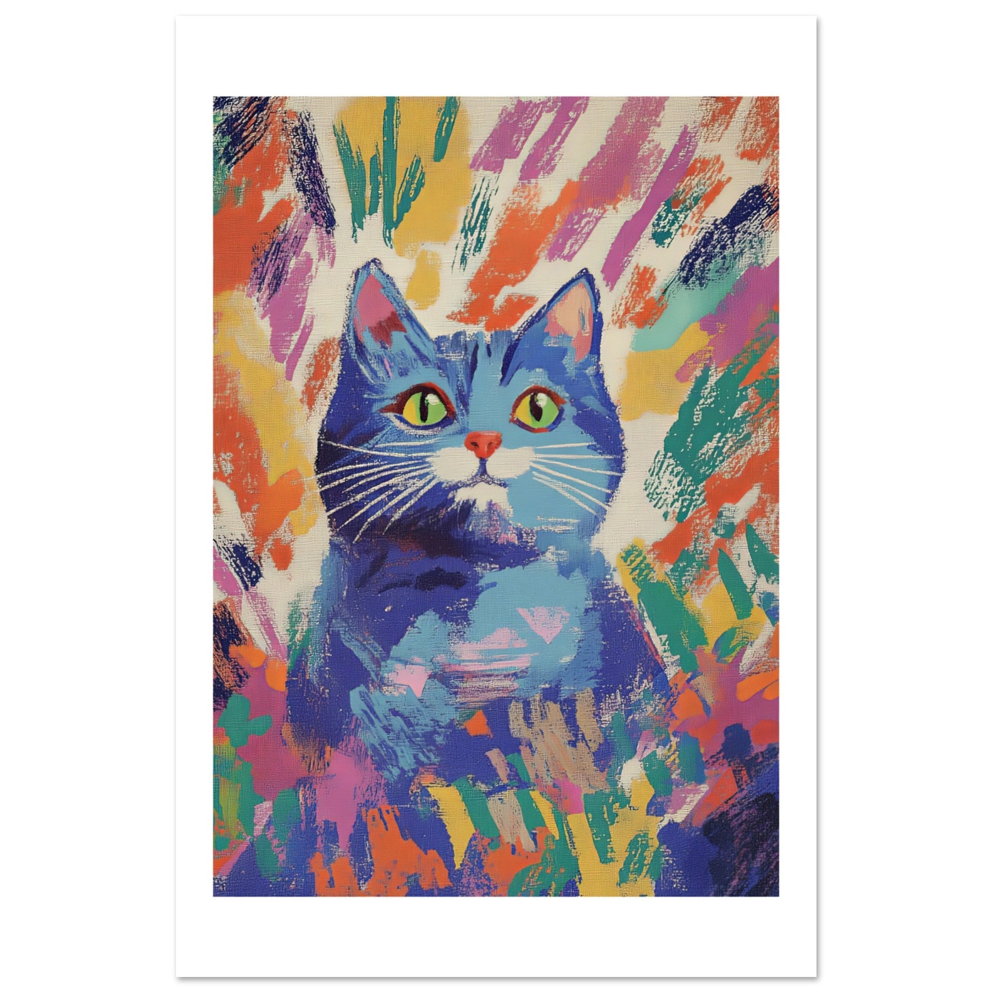 British Shorthair Cat Inspired by Matisse 2