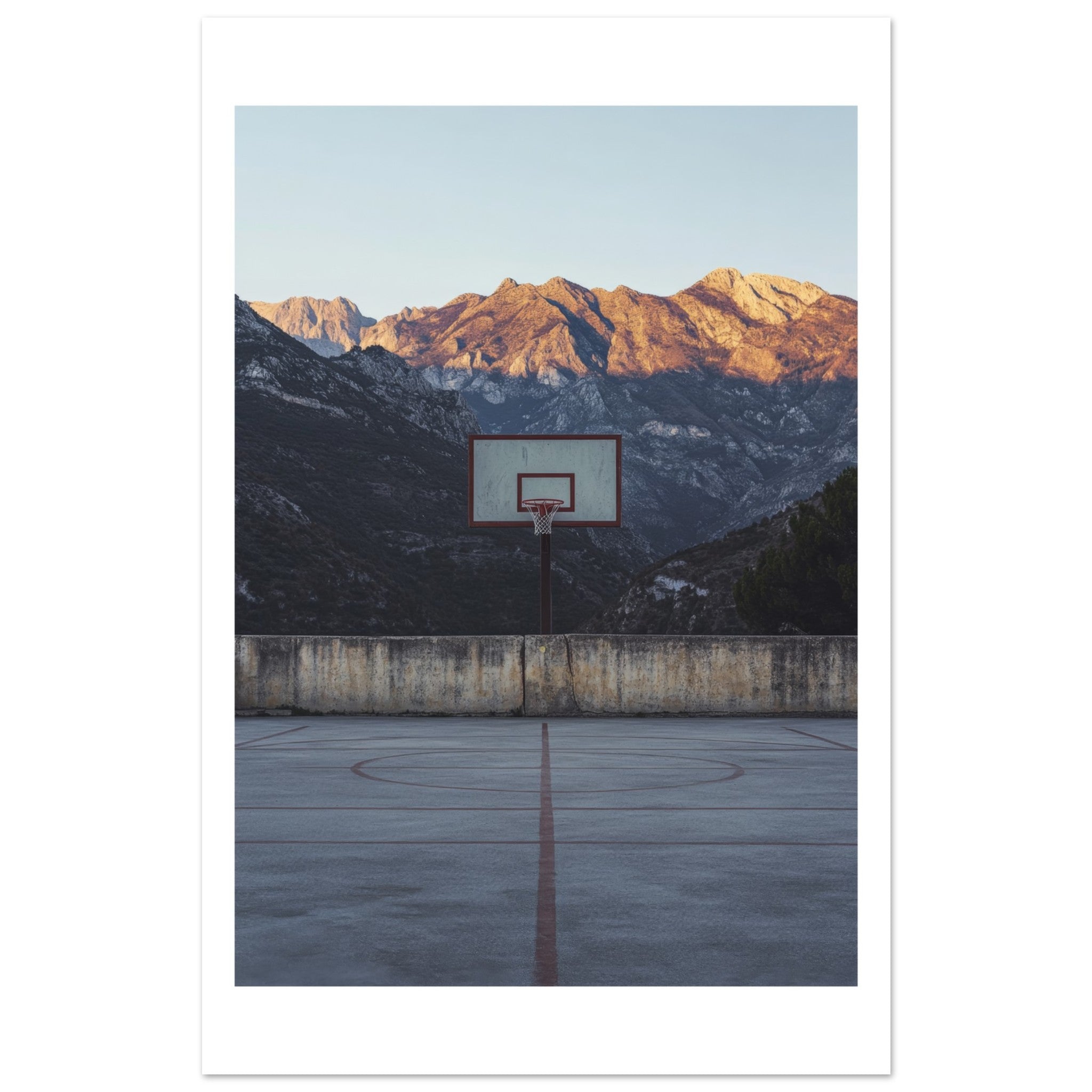 Basketball Court in Mountains 1