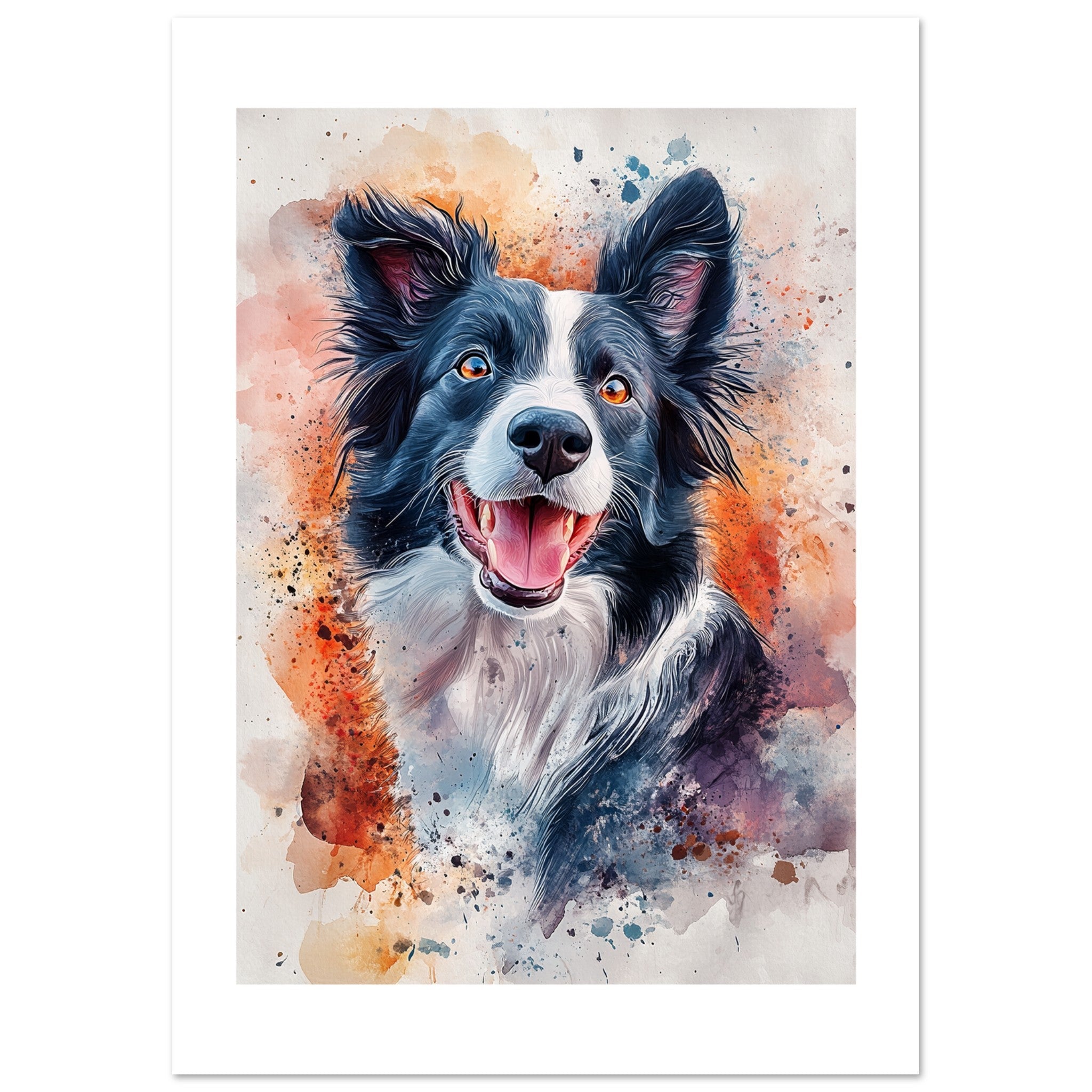 Border Collie Poster / Border Collie Art Work / Border Collie Print