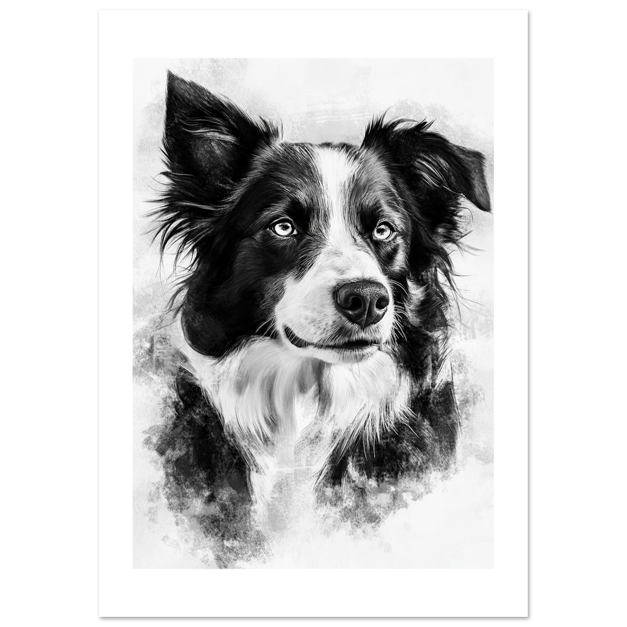 Border Collie Poster / Border Collie Art Work / Border Collie Print