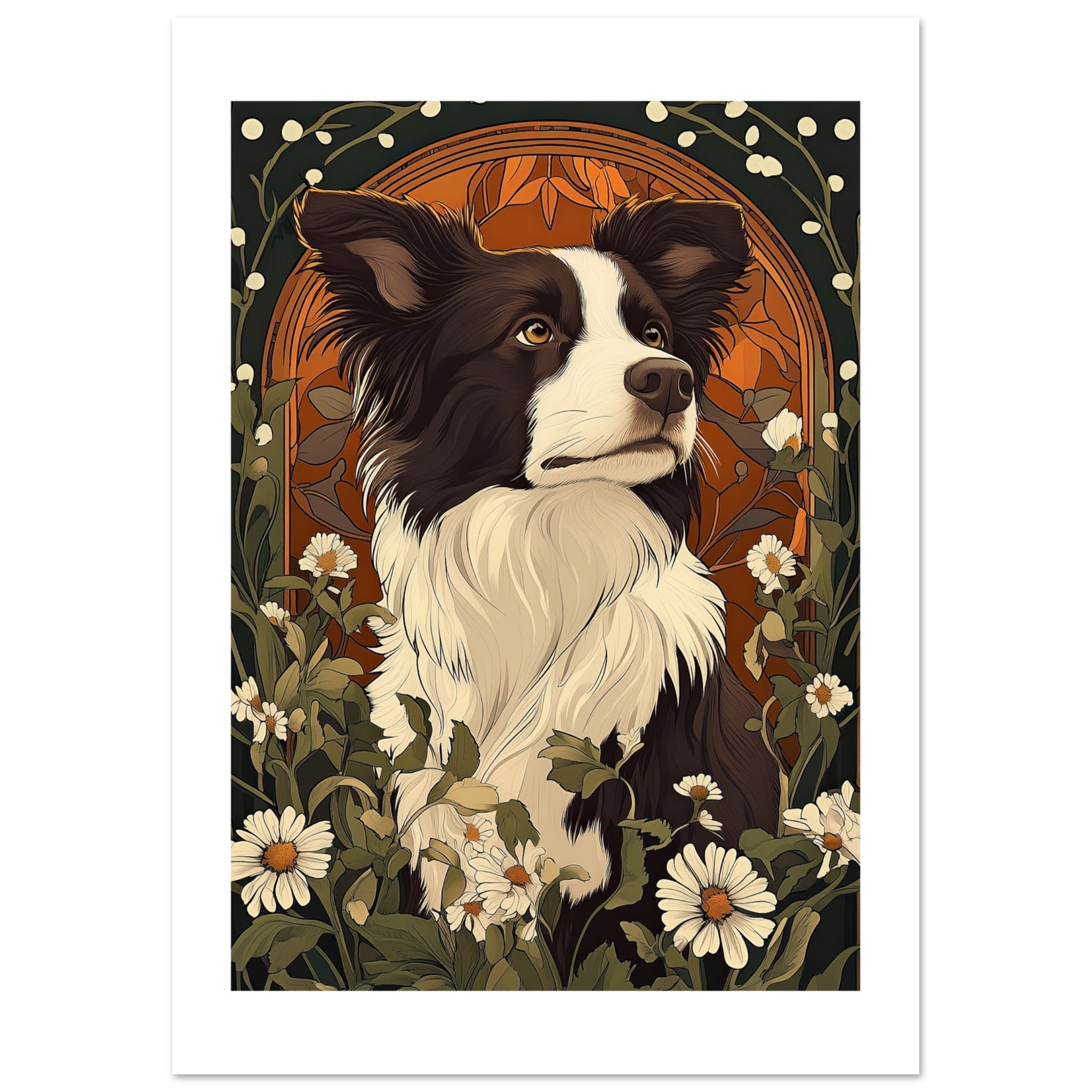 Border Collie Poster / Border Collie Art Work / Border Collie Print