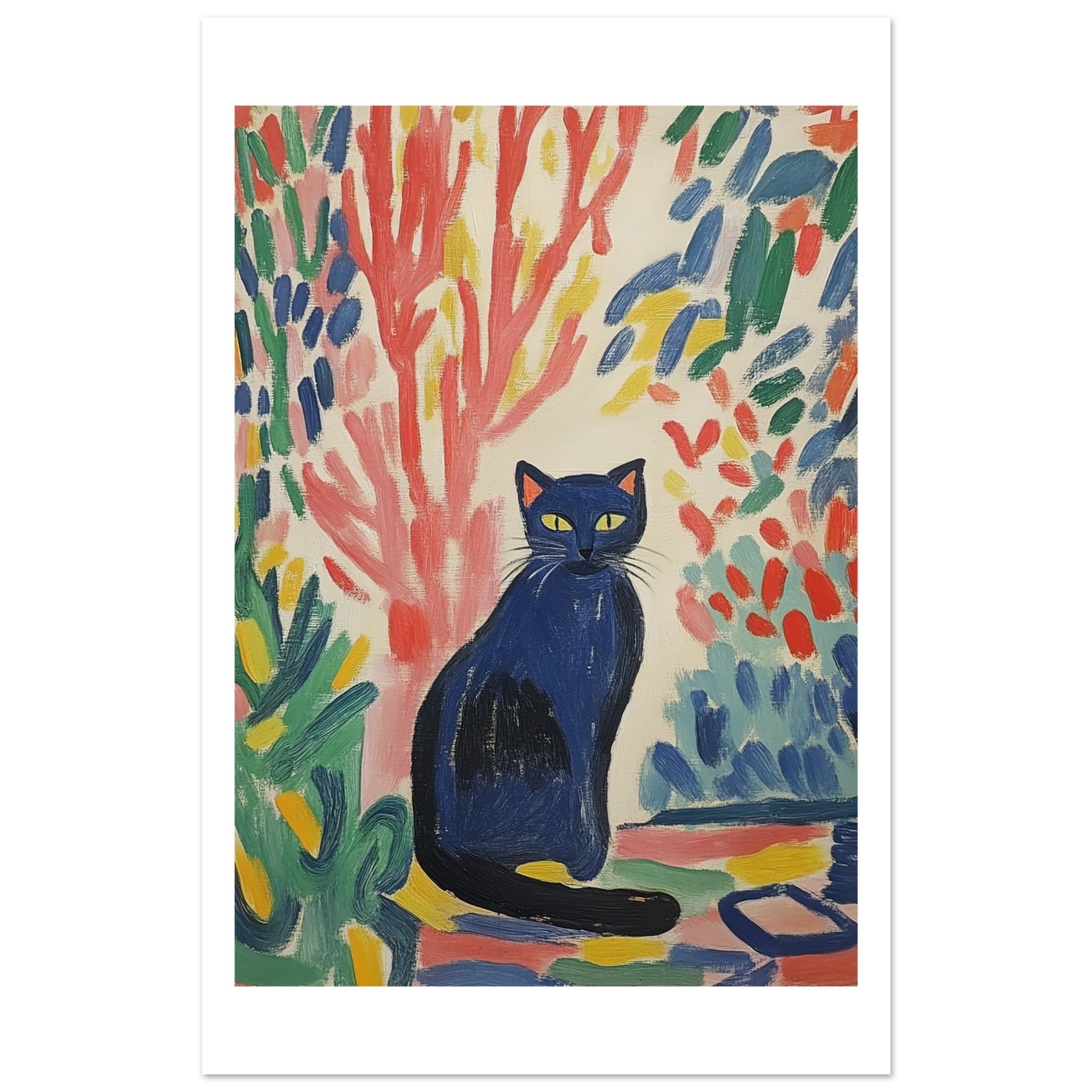 Bombay Cat Inspired by Matisse