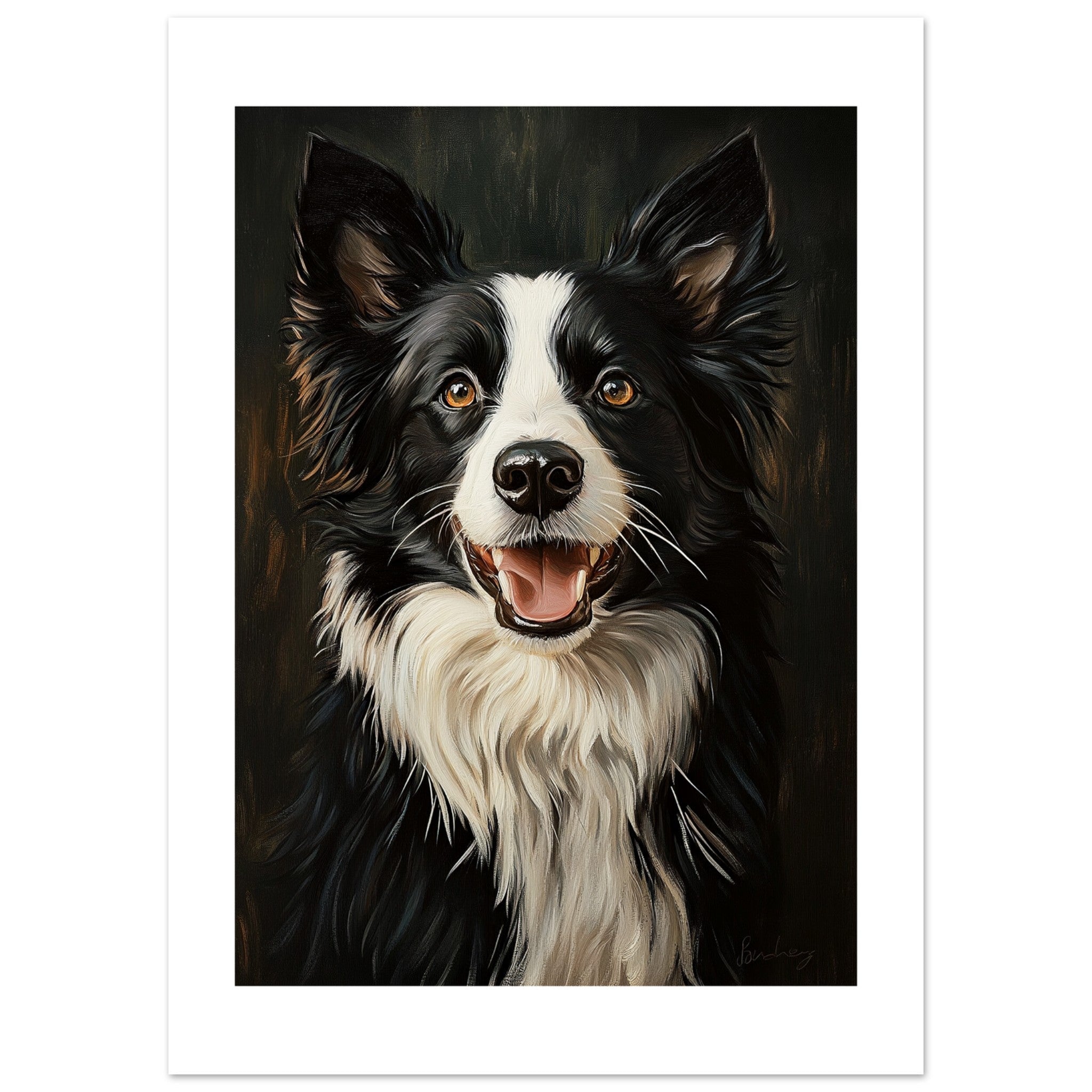 Border Collie Poster / Border Collie Art Work / Border Collie Print