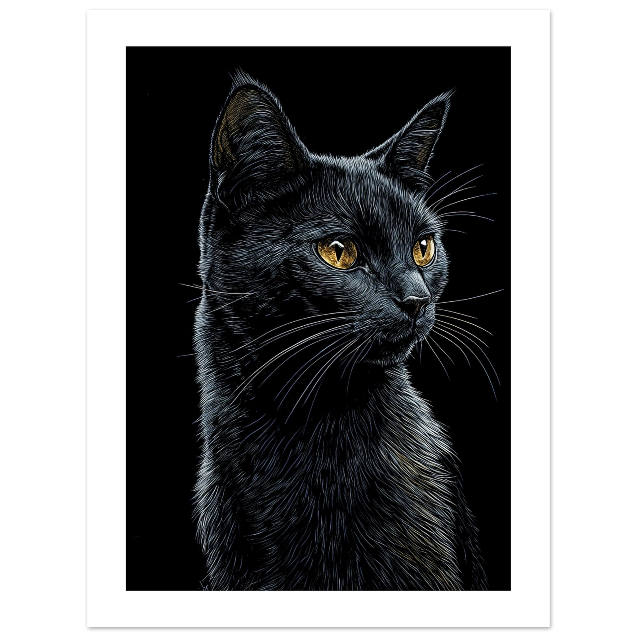 Bombay Cat Painted With Tone Pen 1