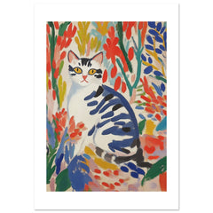 American Bobtail Cat Inspired by Matisse 3