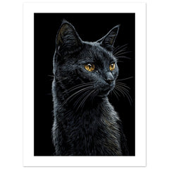 Bombay Cat Painted With Tone Pen 1