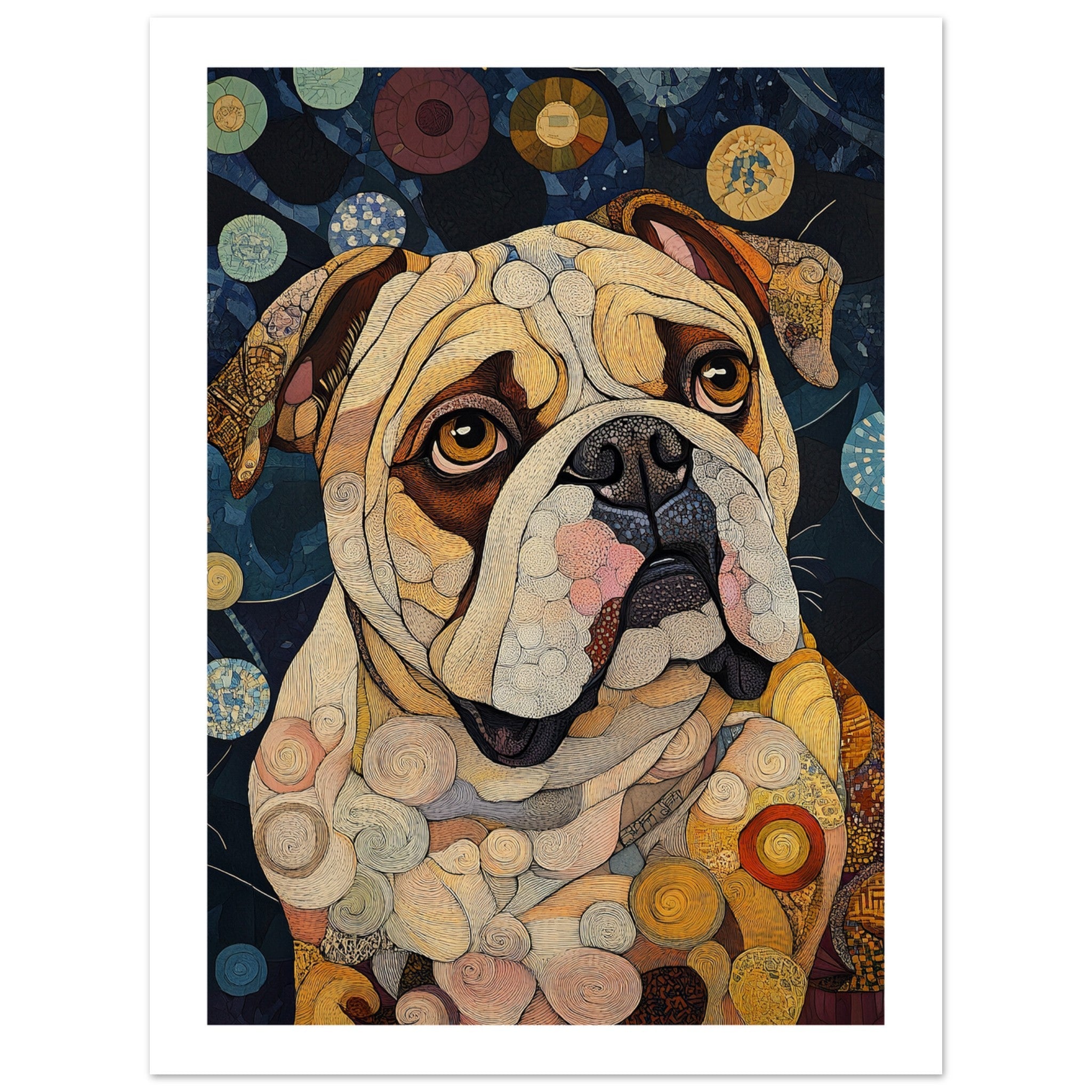 Bulldog Poster / Bulldog Art Work / Bulldog Print