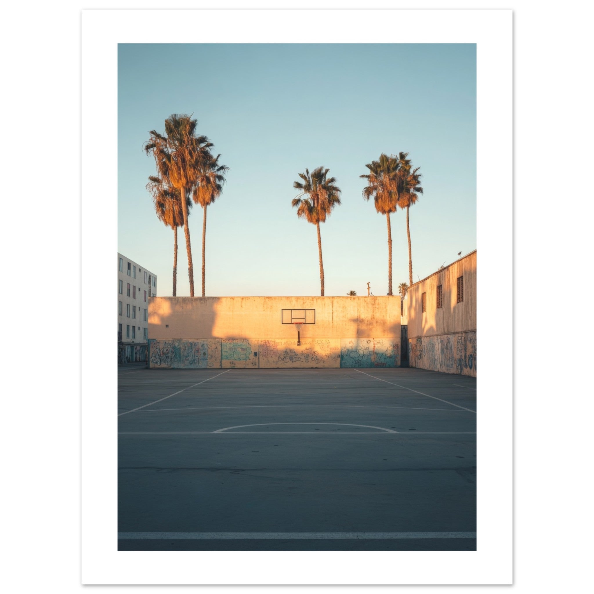 Basketball Court in Venice Beach California