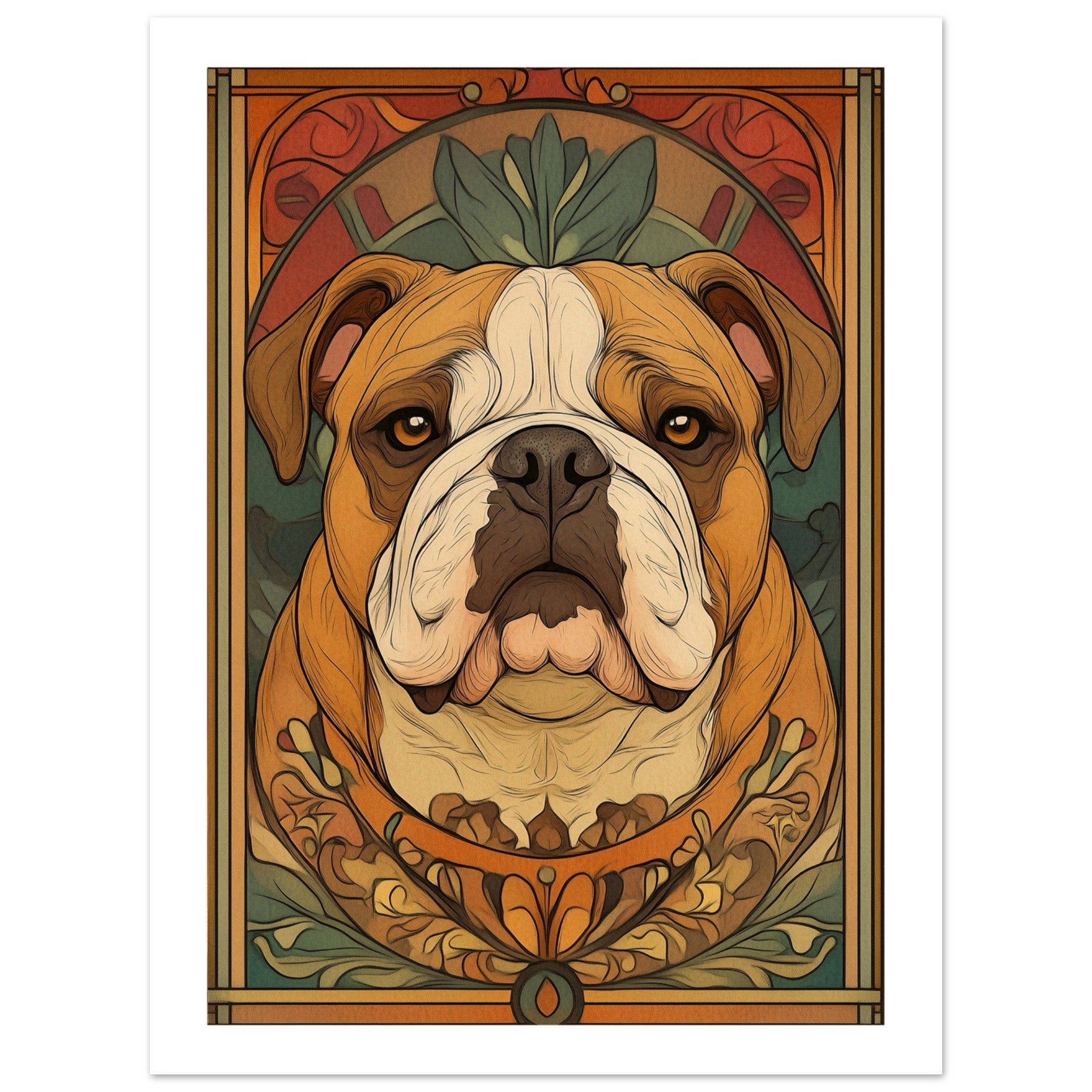 Bulldog Poster / Bulldog Art Work / Bulldog Print