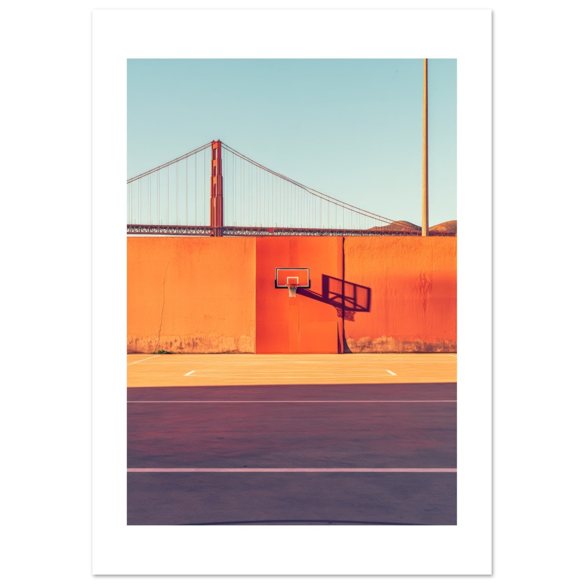 Basketball Court in Golden Gate Bridge San Francisco 1
