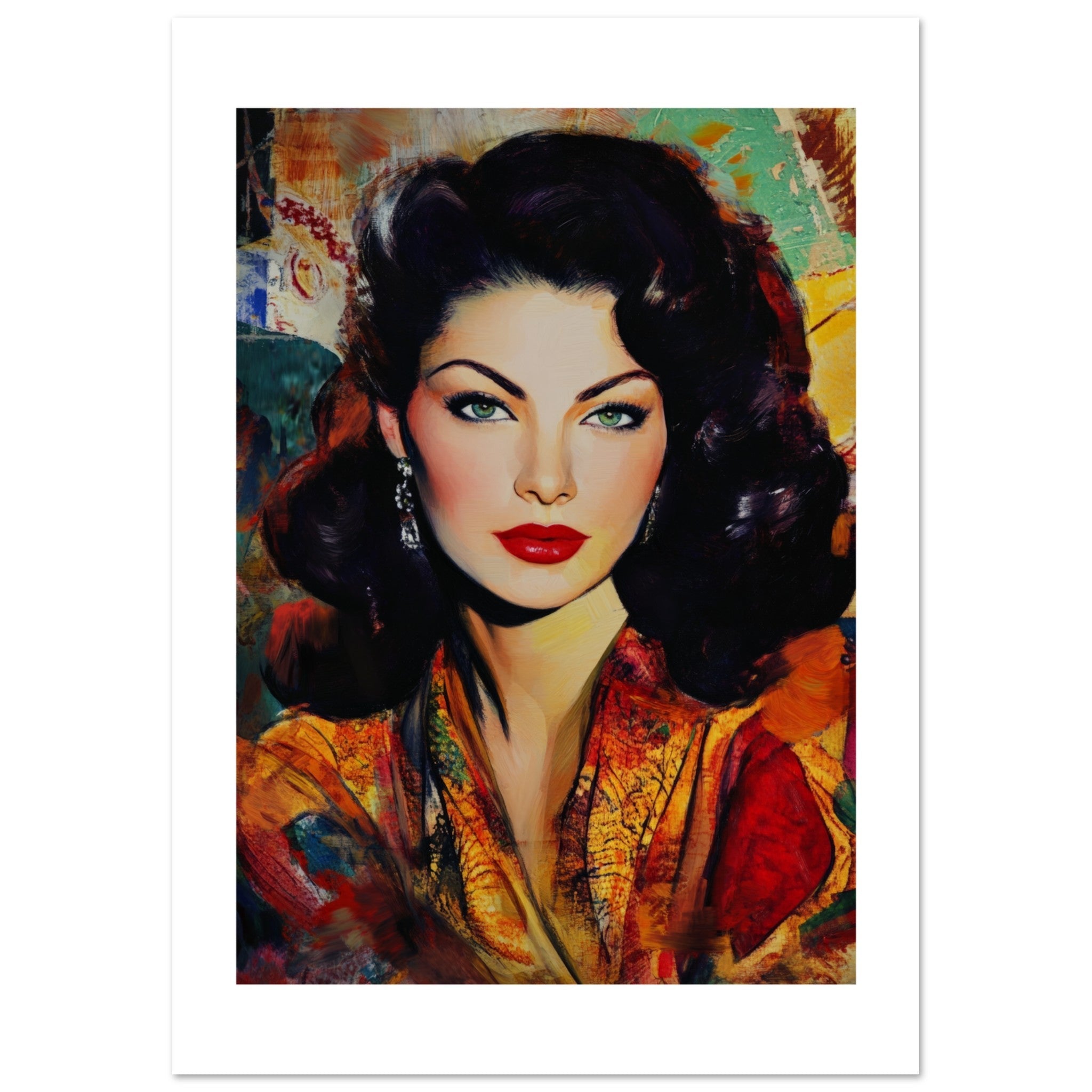 Ava Gardner Poster Art Print // Wall-Art Of Famous Ava Gardner