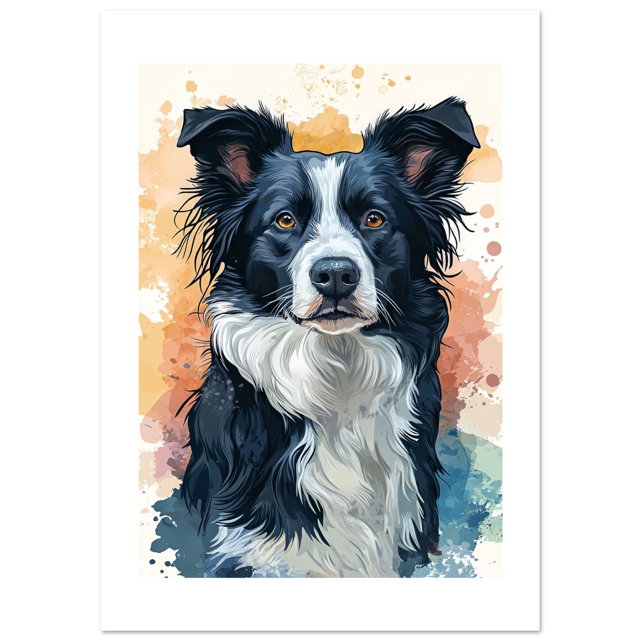 Border Collie Poster / Border Collie Art Work / Border Collie Print