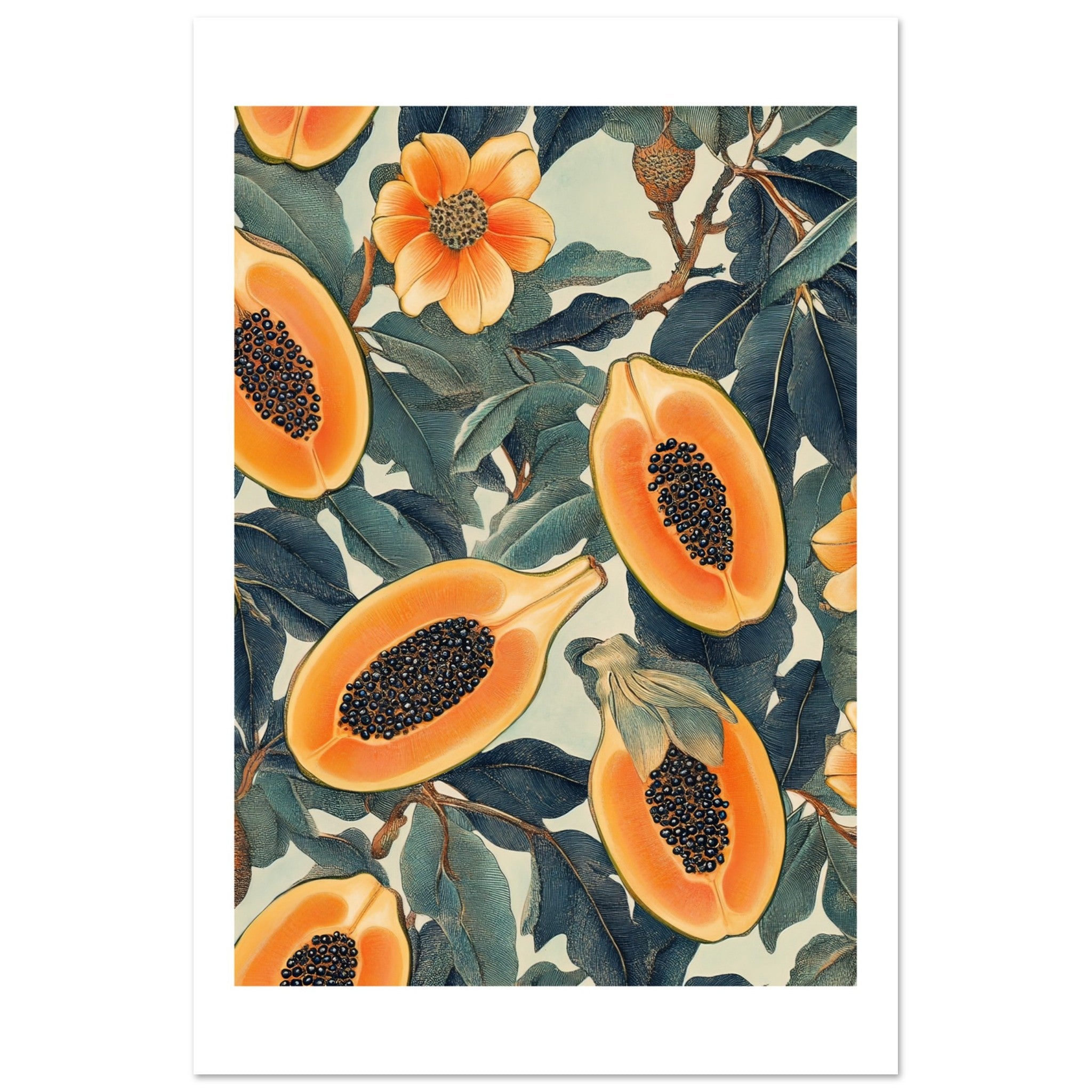 A pattern of Papayas 1