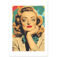 Bette Davis Poster Art Print // Wall-Art Of Famous Bette Davis