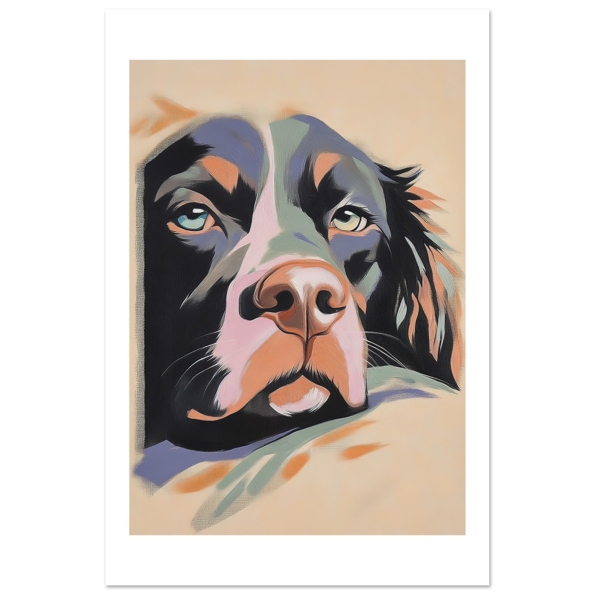 American Water Dog Relaxing Pastel Colored 2