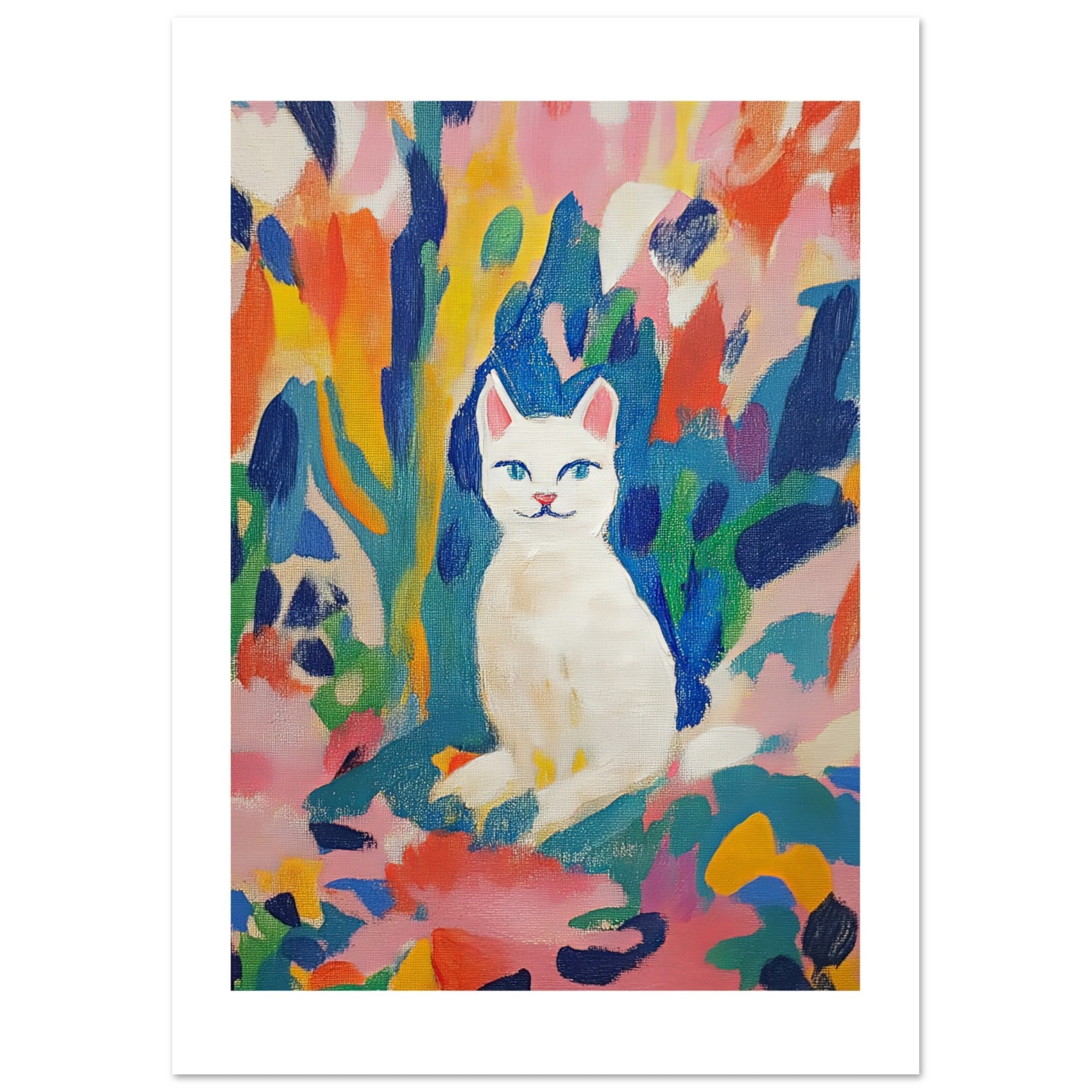 Burmilla Cat Inspired by Matisse 3