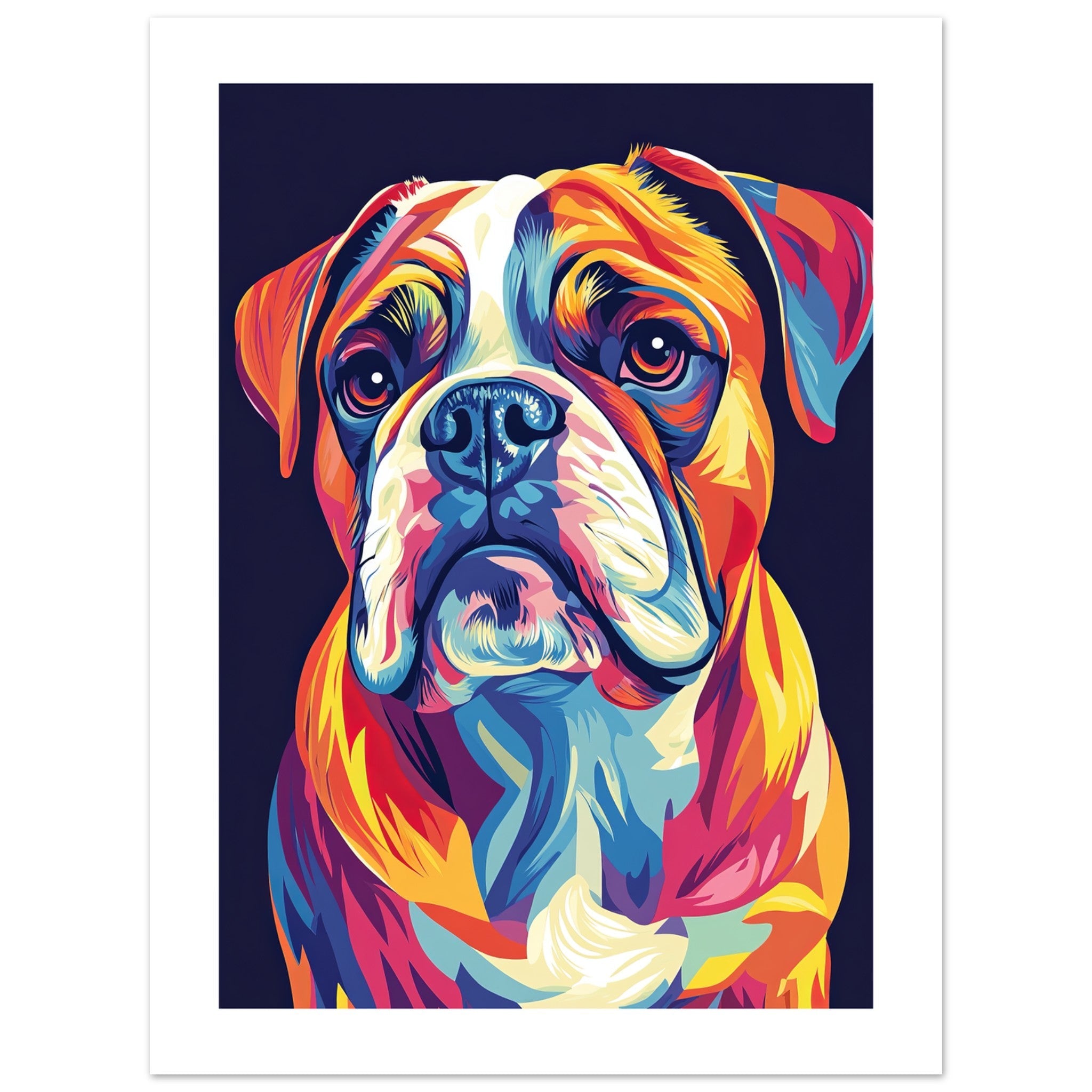 Bulldog Poster / Bulldog Art Work / Bulldog Print