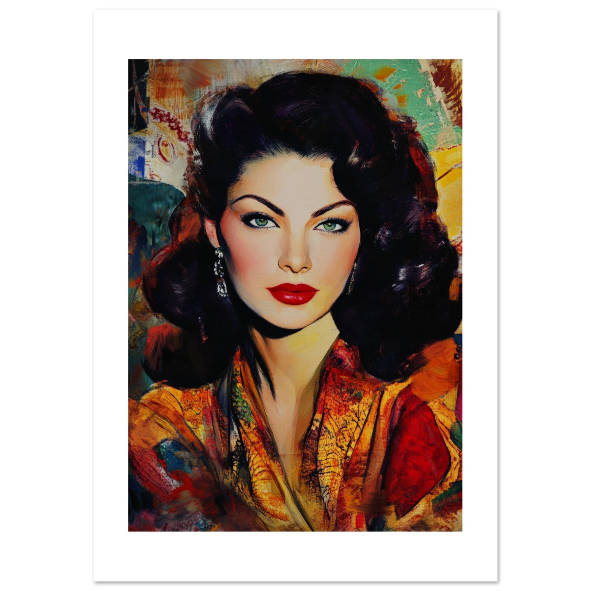 Ava Gardner Poster Art Print // Wall-Art Of Famous Ava Gardner