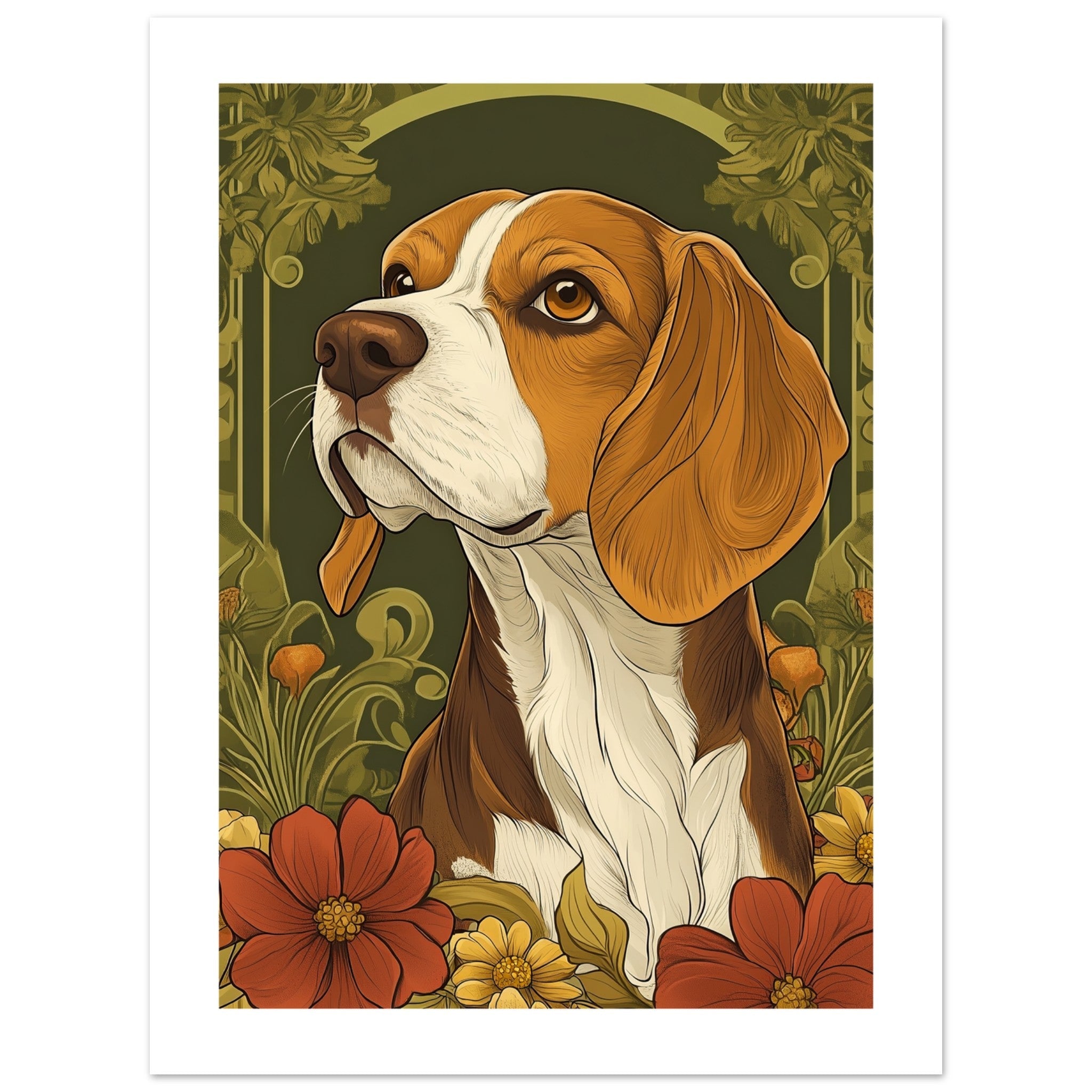 Beagle poster / Beagle Art Work / Beagle Print
