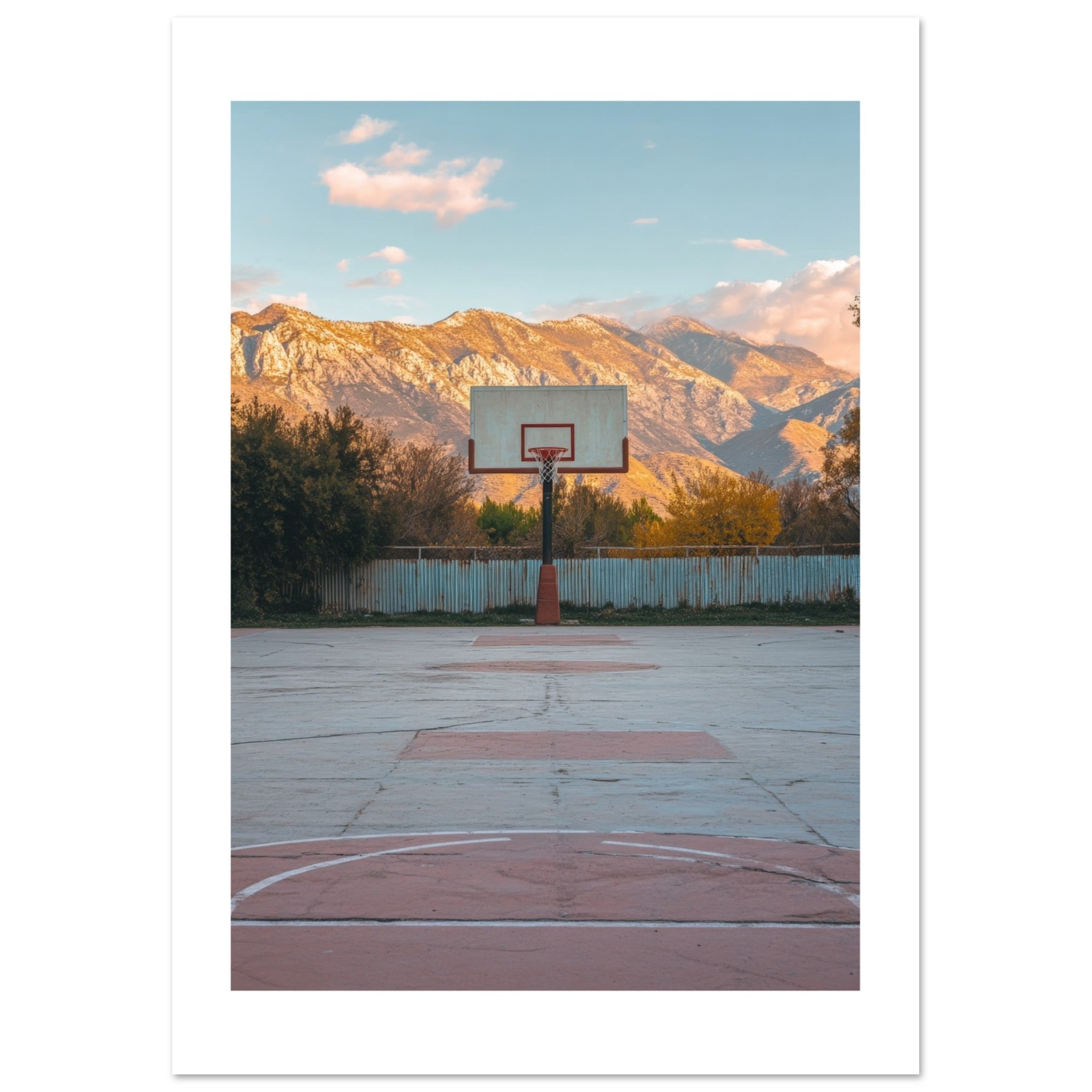 Basketball Court in Mountains 2