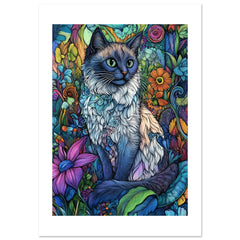 Balinese Cat Painted With Tone Pen 3