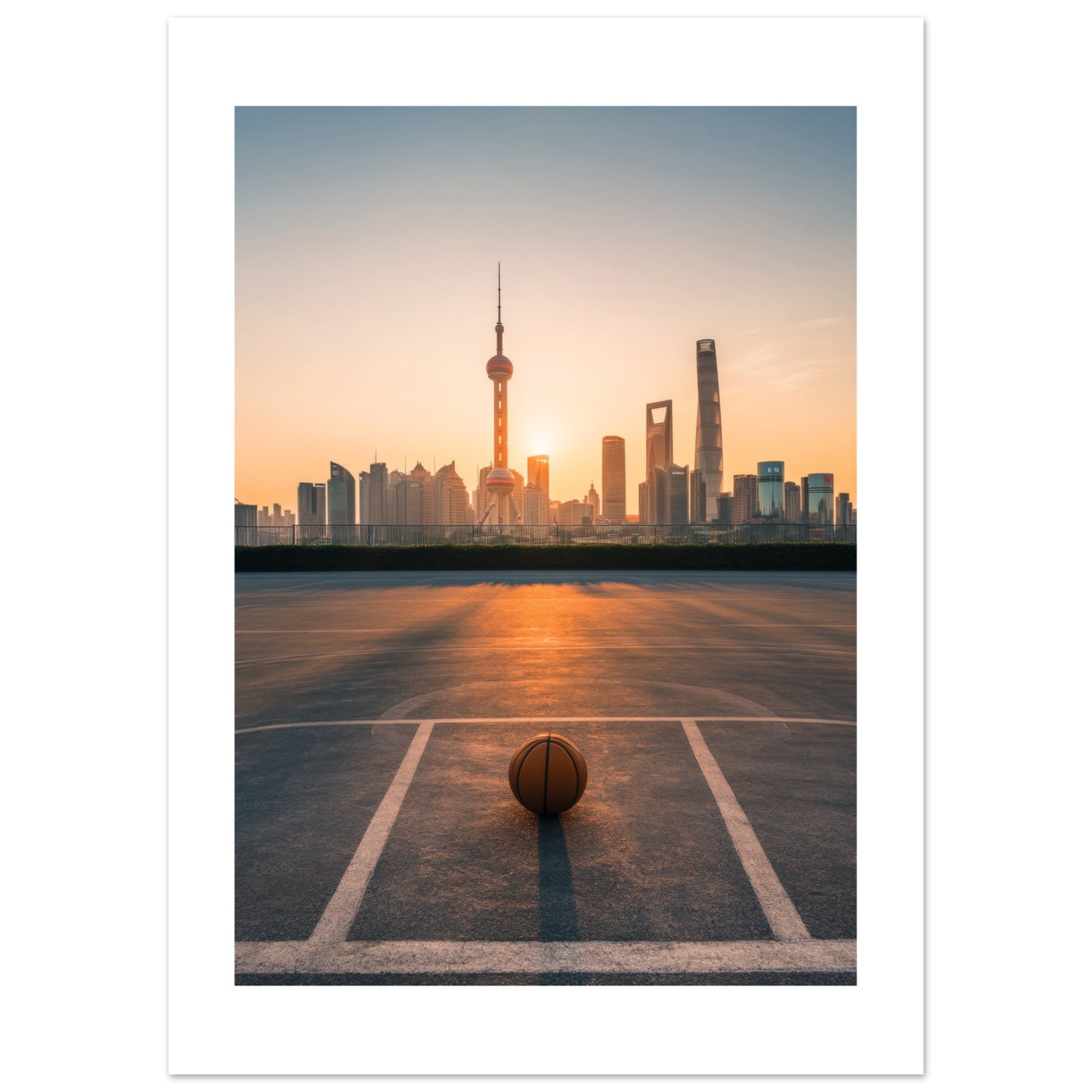 Basketball Court in Shanghai China