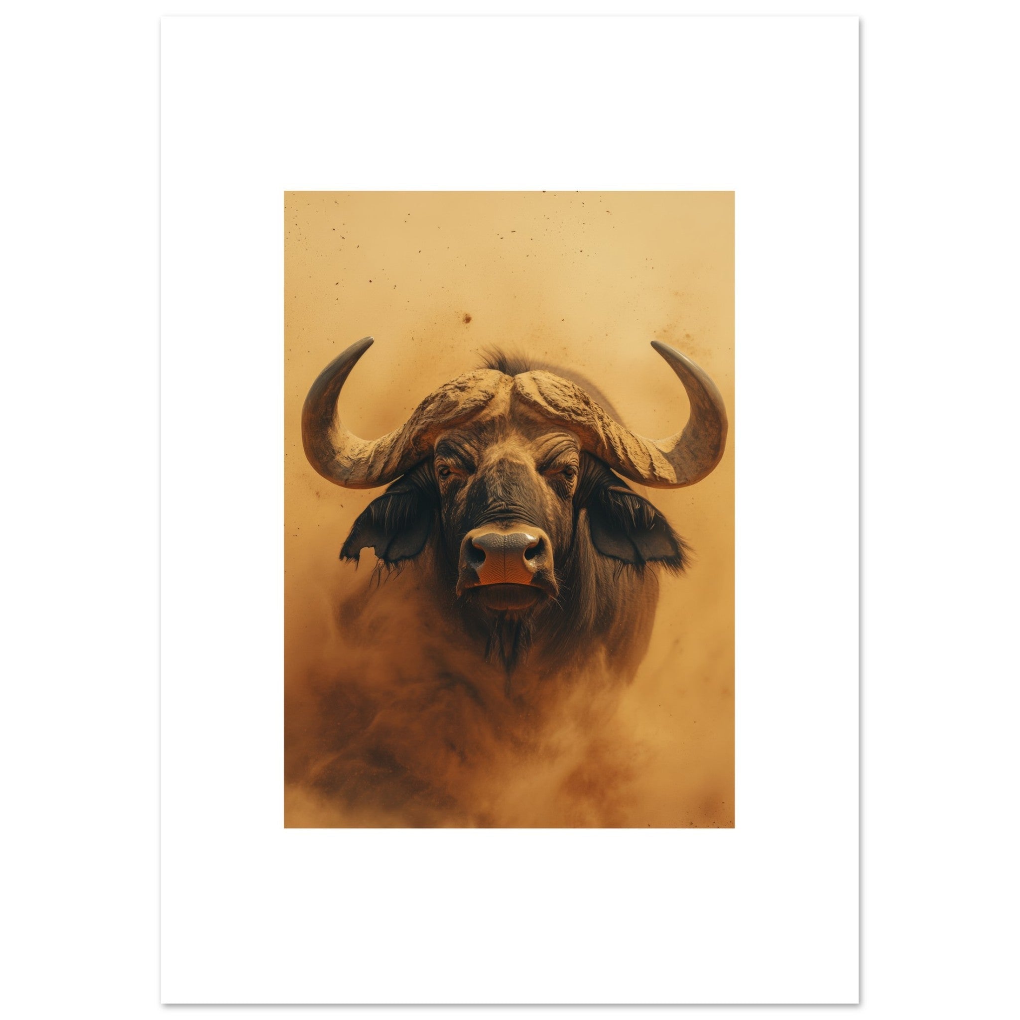 Buffalo portrait in a sandstorm 6