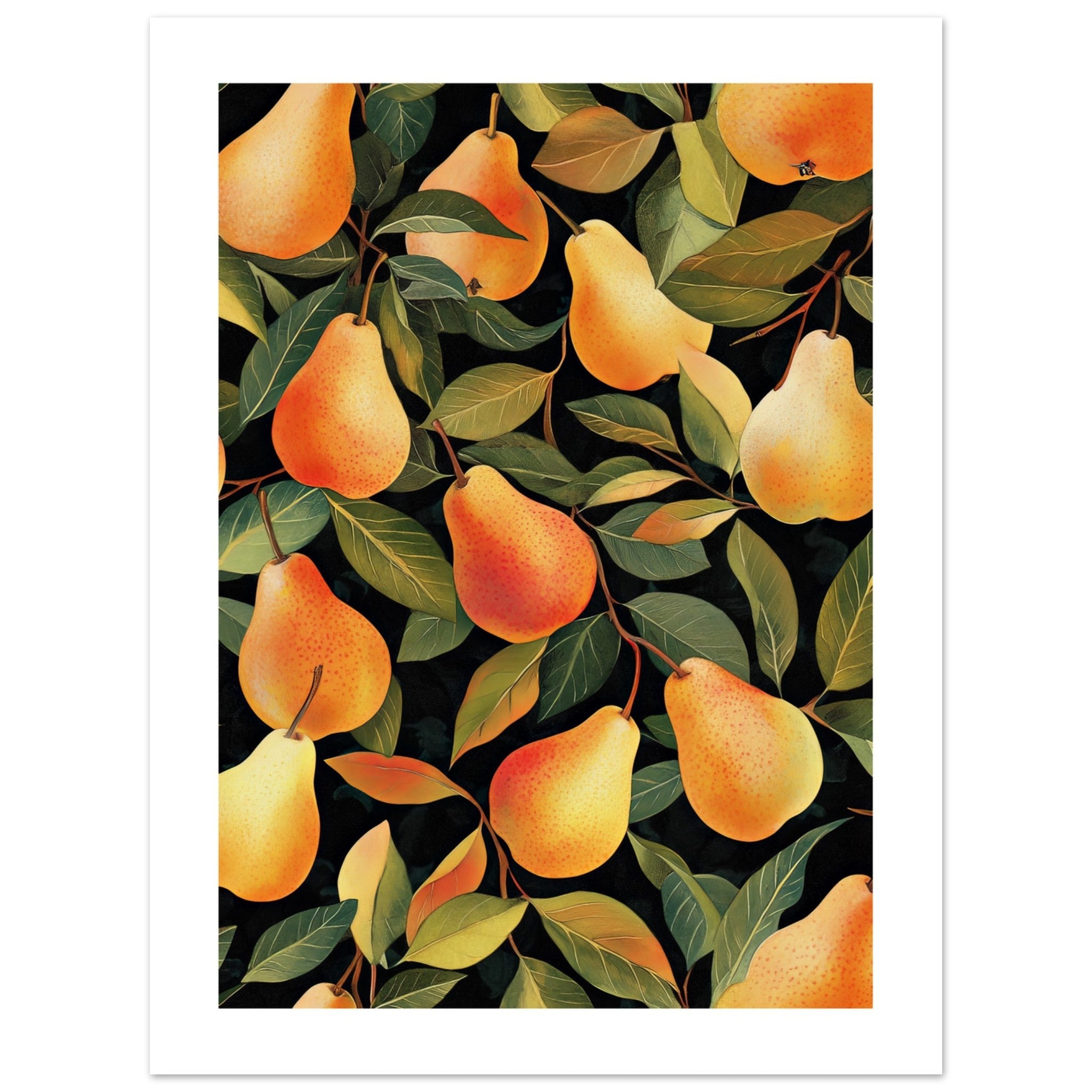 A pattern of pears
