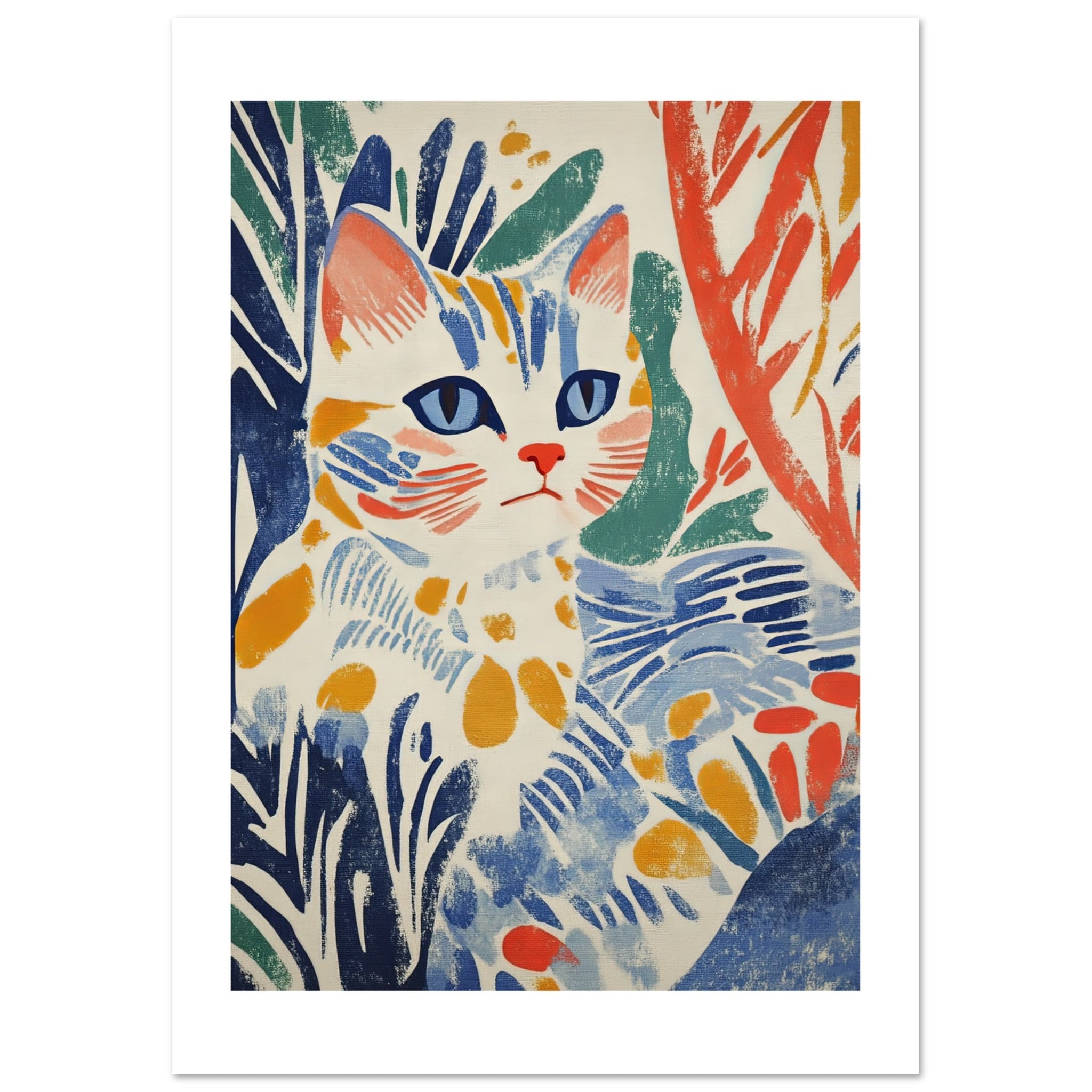 British Shorthair Cat Inspired by Matisse 1